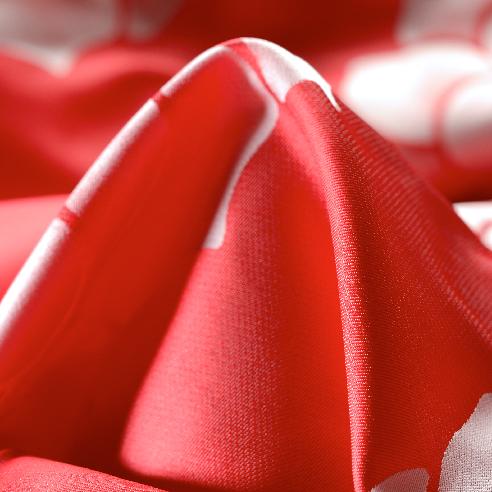 JACQUARD, FLORAL, STRAWBERRY&IVORY (F000023581)