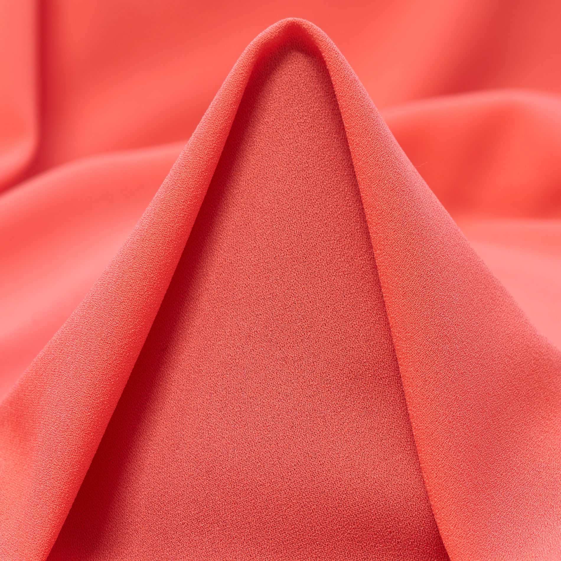 CRÊPE DE CHINE, ELASTIC, SUN KISSED CORAL (F000034535)