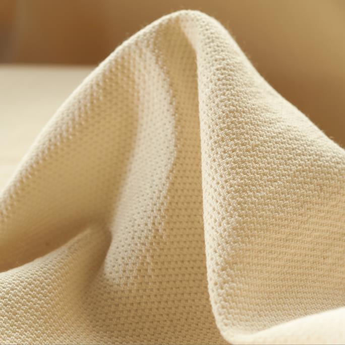 PIQUÉ, COTTON, BONE WHITE (F000029009)