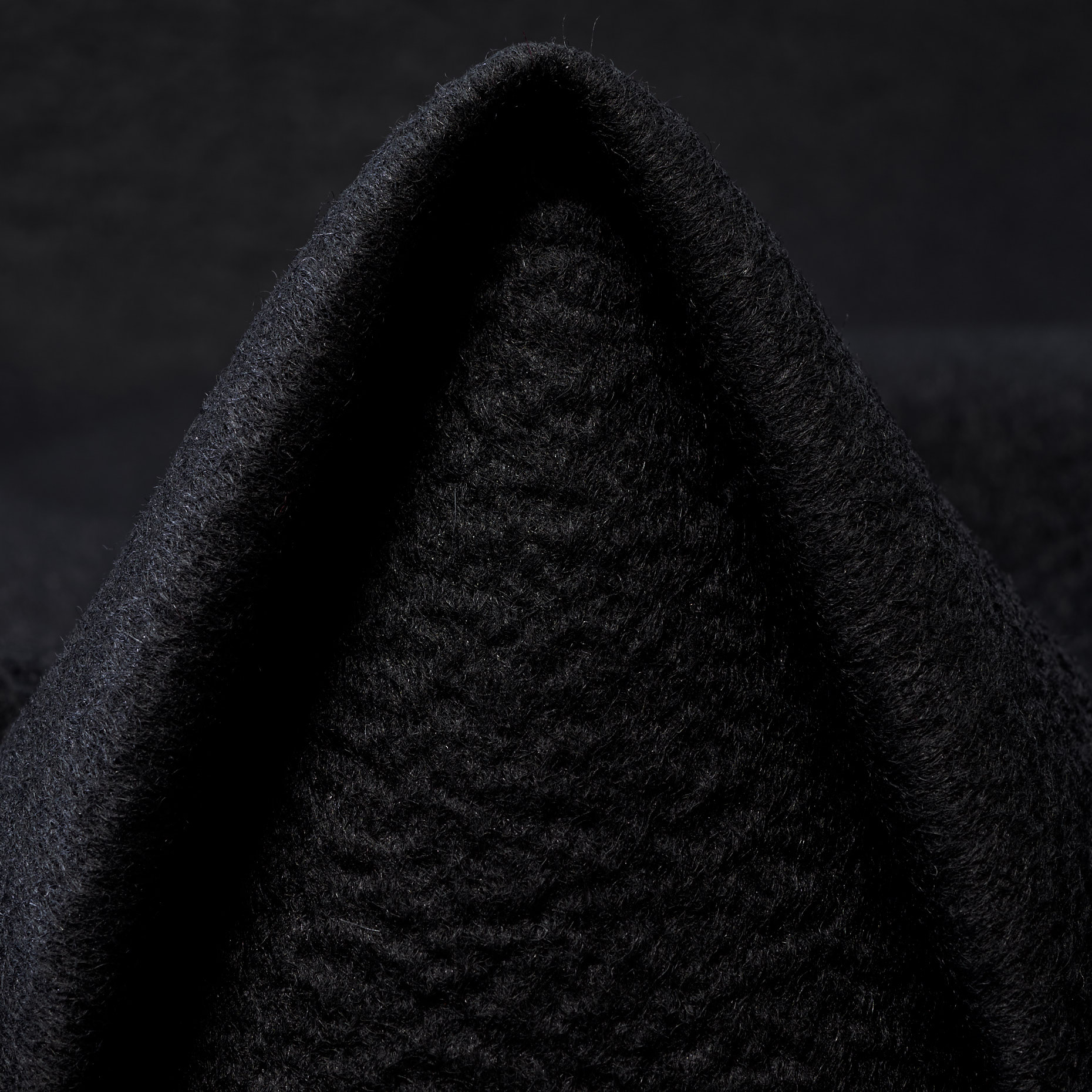 WOOL, COATED, RAVEN BLACK (F000027042)