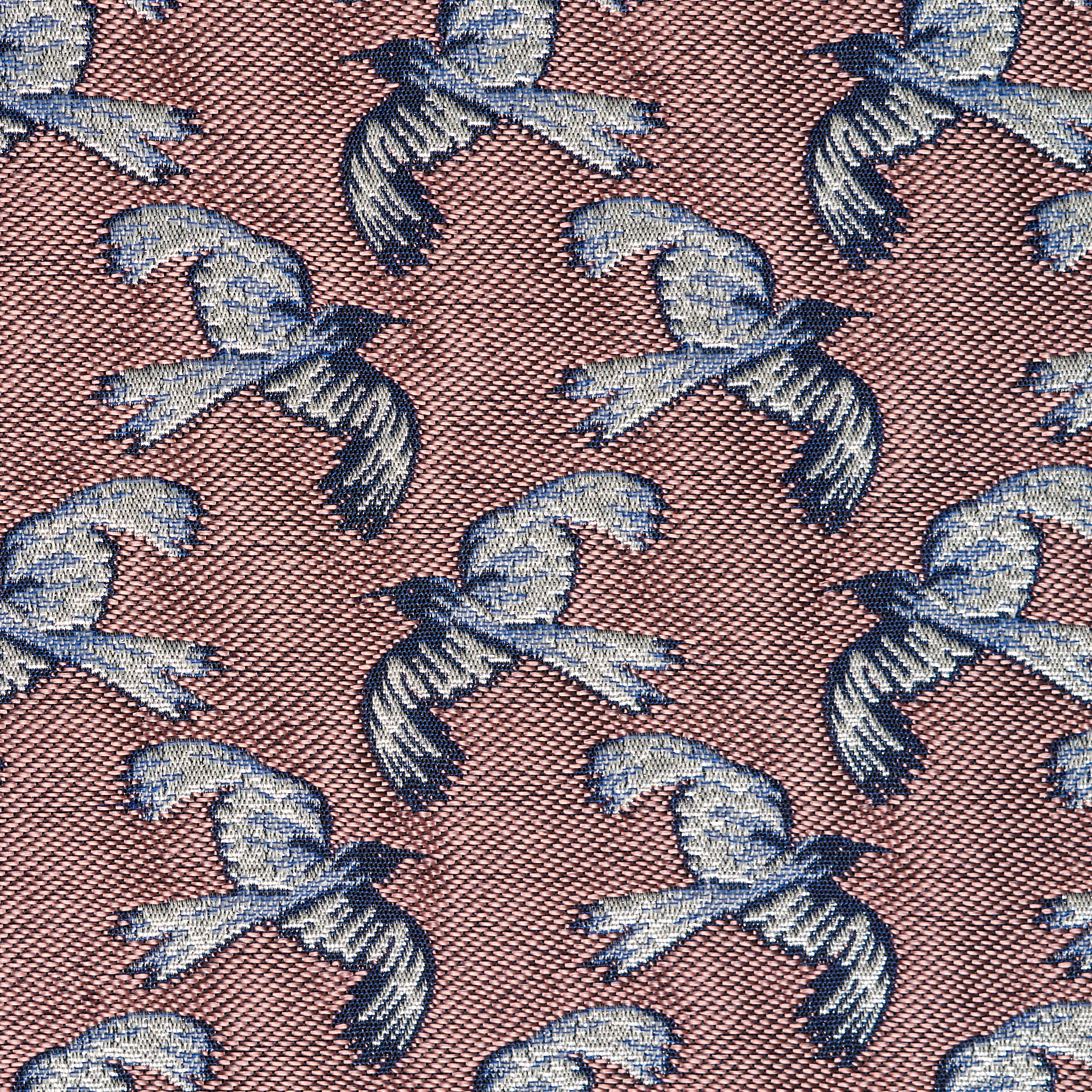 JACQUARD, COTTON BLEND, SHIMMERING, TERRA COTTA&BLACK IRIS (P000002510) - Texture