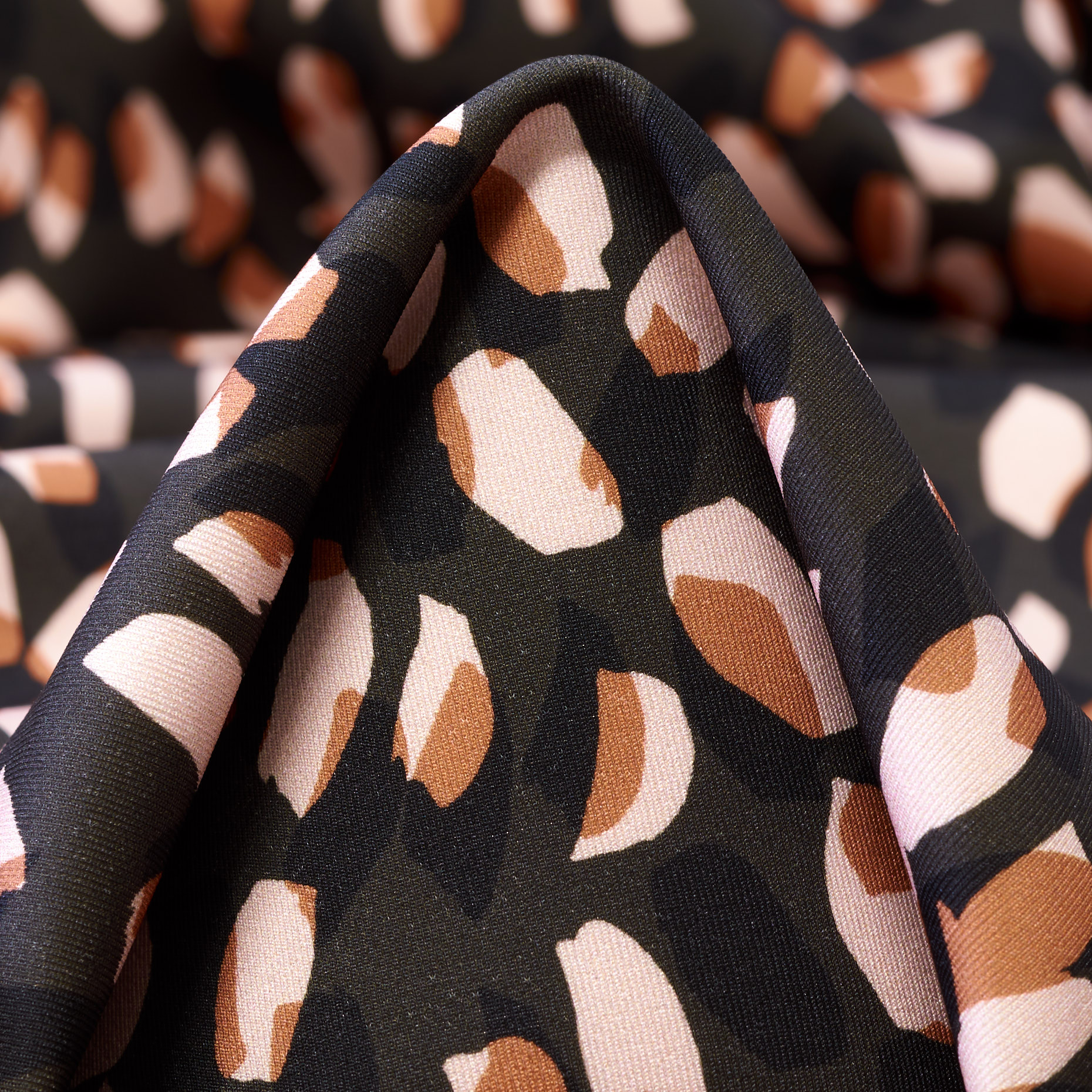 TECHNO JERSEY, PRINTED, GINGER SPICE&COFFEE BEAN (F000042750)