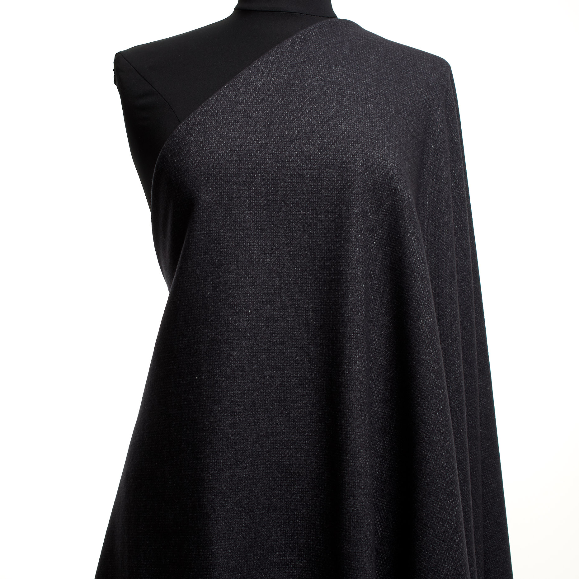 WOOL, CASHMERE BLEND, MICRO DESIGN, METEORITE (F000044952) - Mannequin