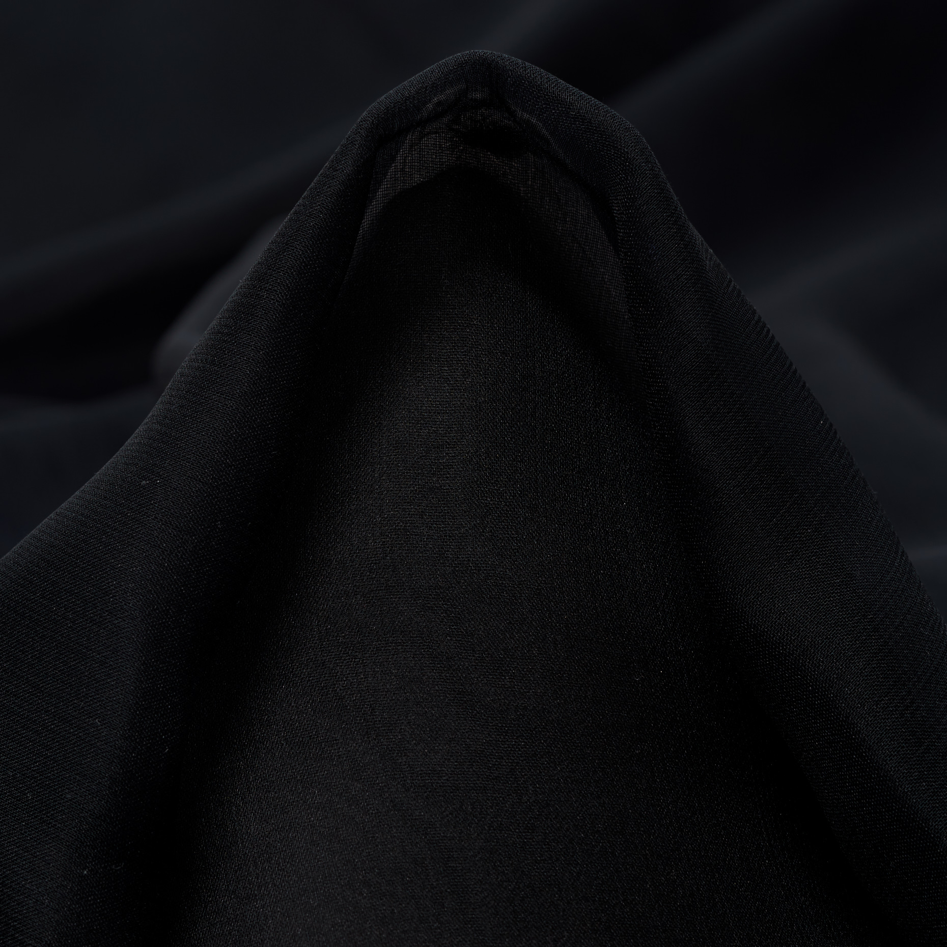 Seta, Chiffon, Raven Black (F000022571)