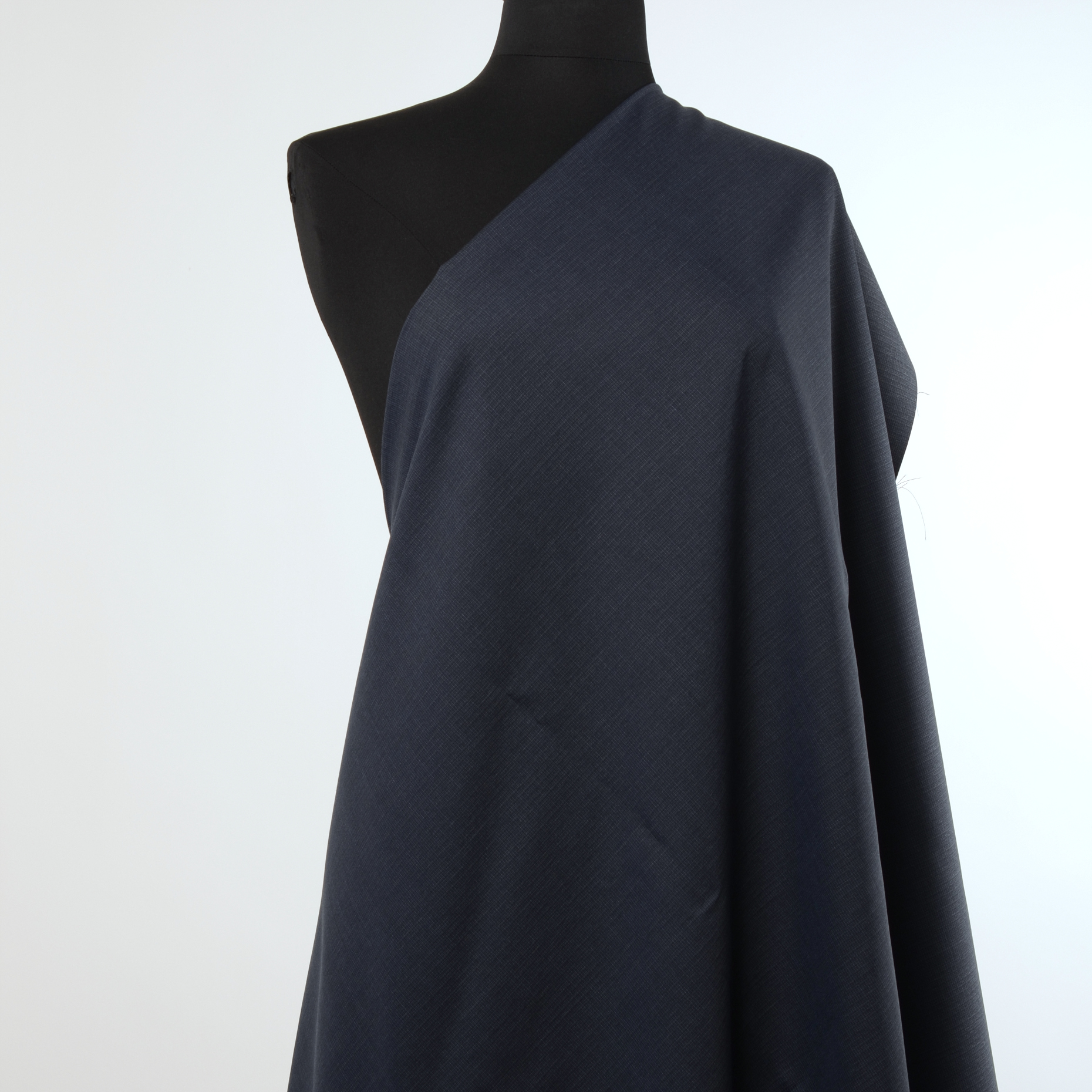 VIRGIN WOOL, MELANGE, BLUE INDIGO (F000013941) - Mannequin