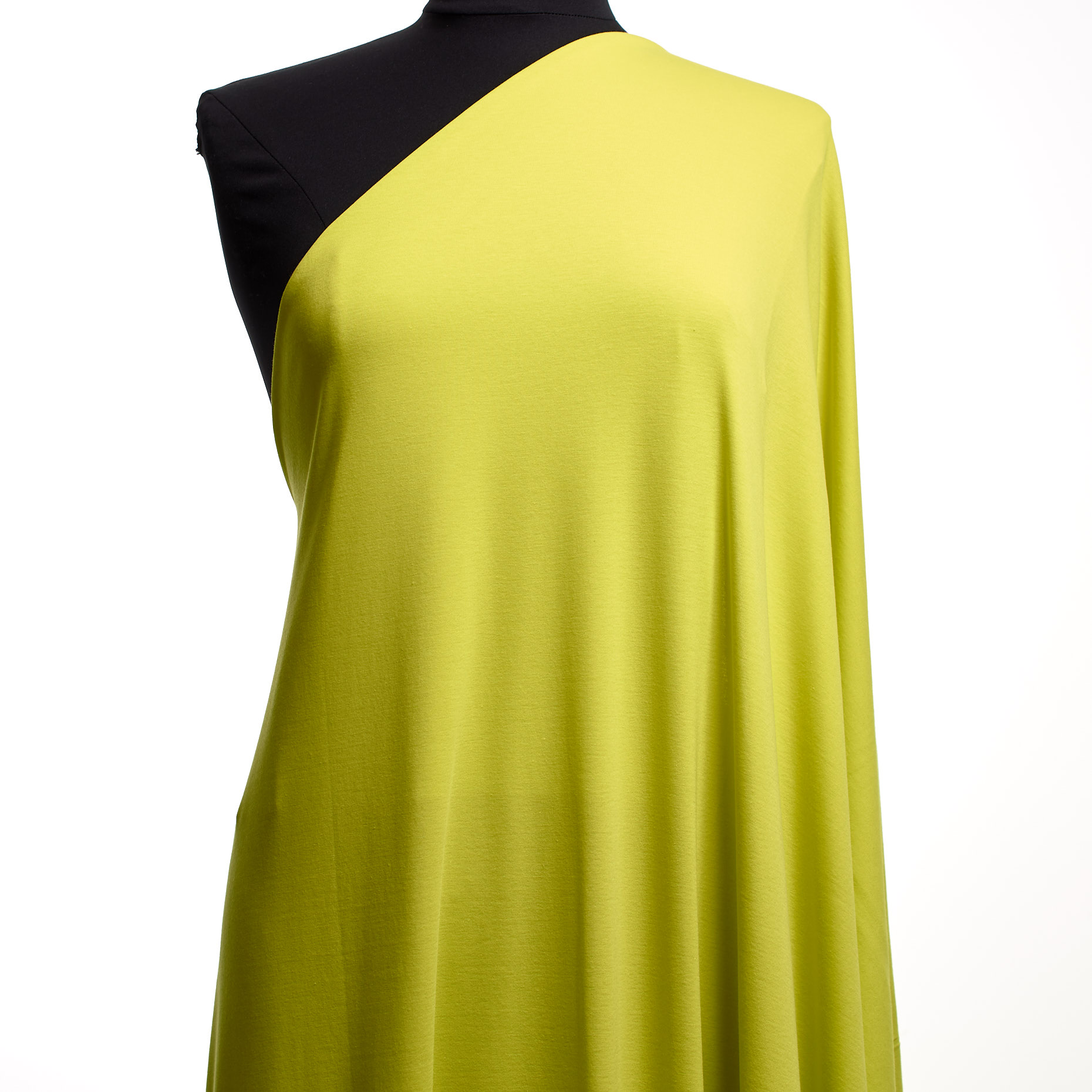 Jersey a costine, Cotone, Stretch, Sunny Lime (F000043054) - Manichino
