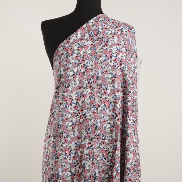 Batiste, Coton Elastique, Imprimé, Azalea Pink (F000027454) - Mannequin