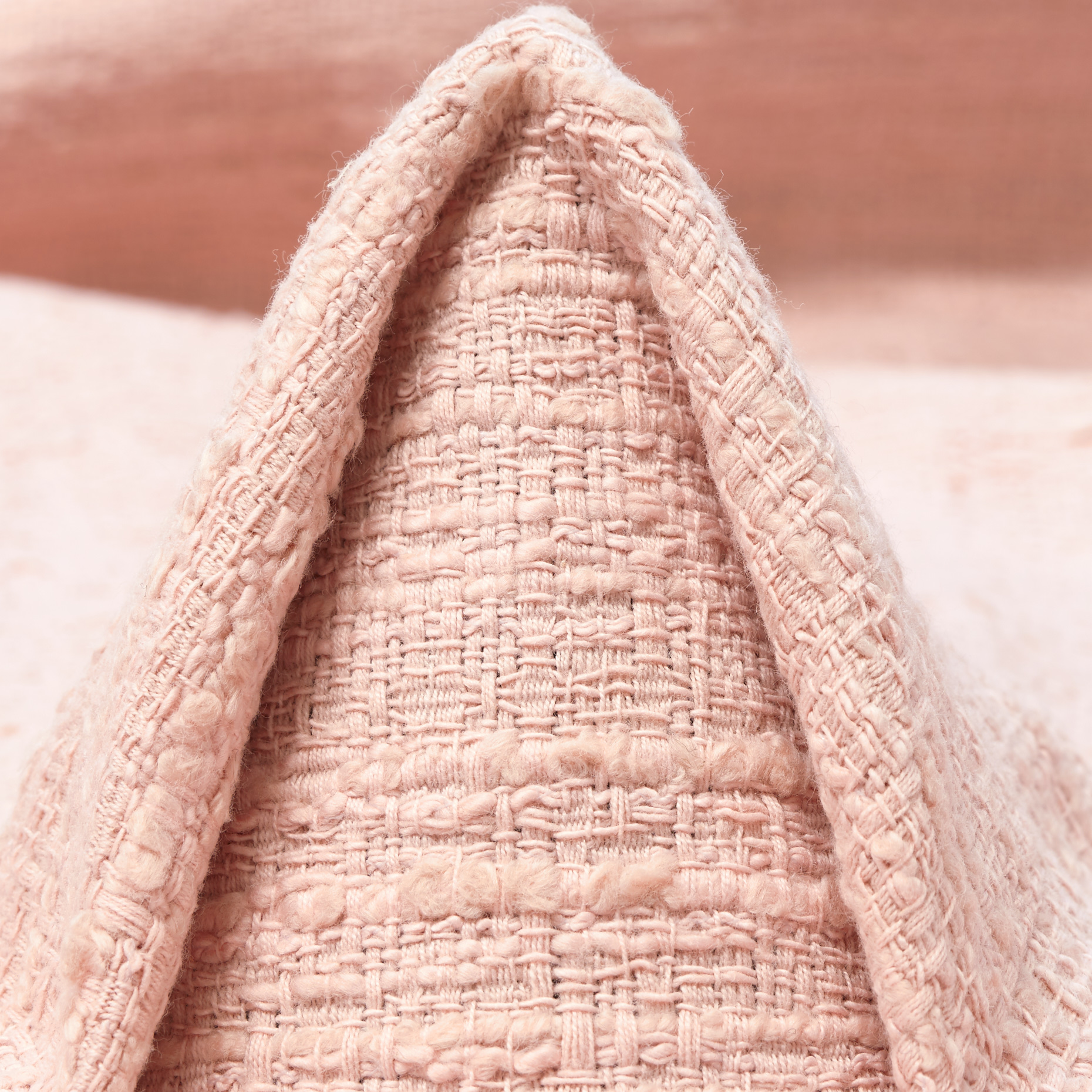 CHANEL, BOUCLÉ, COTTON, ROSEWATER (F000049503)