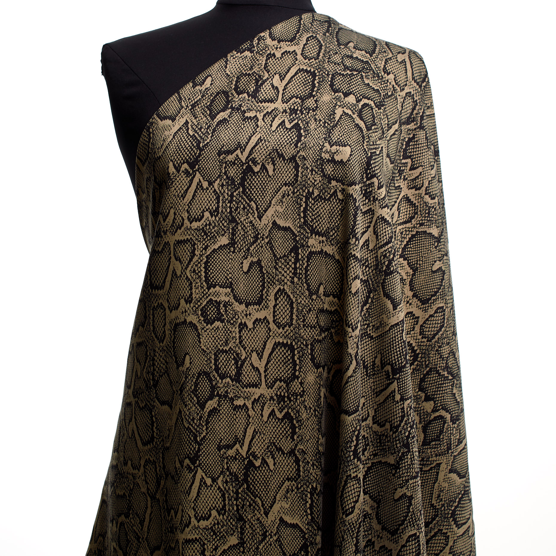 CUPRO, COTTON, PRINTED, OYSTER GRAY&RAVEN BLACK (F000043902) - Mannequin