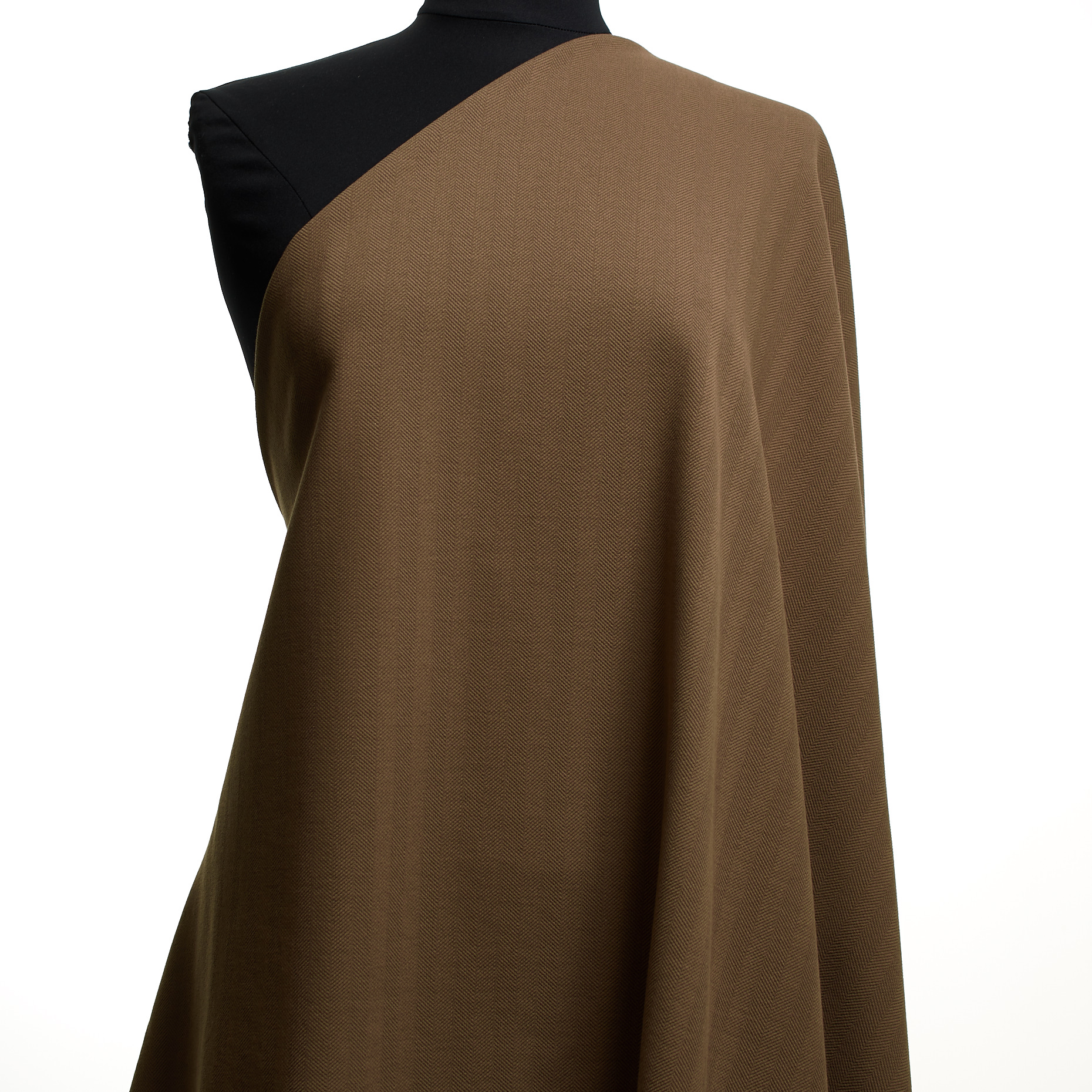 JERSEY, COTTON, HERRINGBONE, TOASTED COCONUT (F000048080) - Mannequin