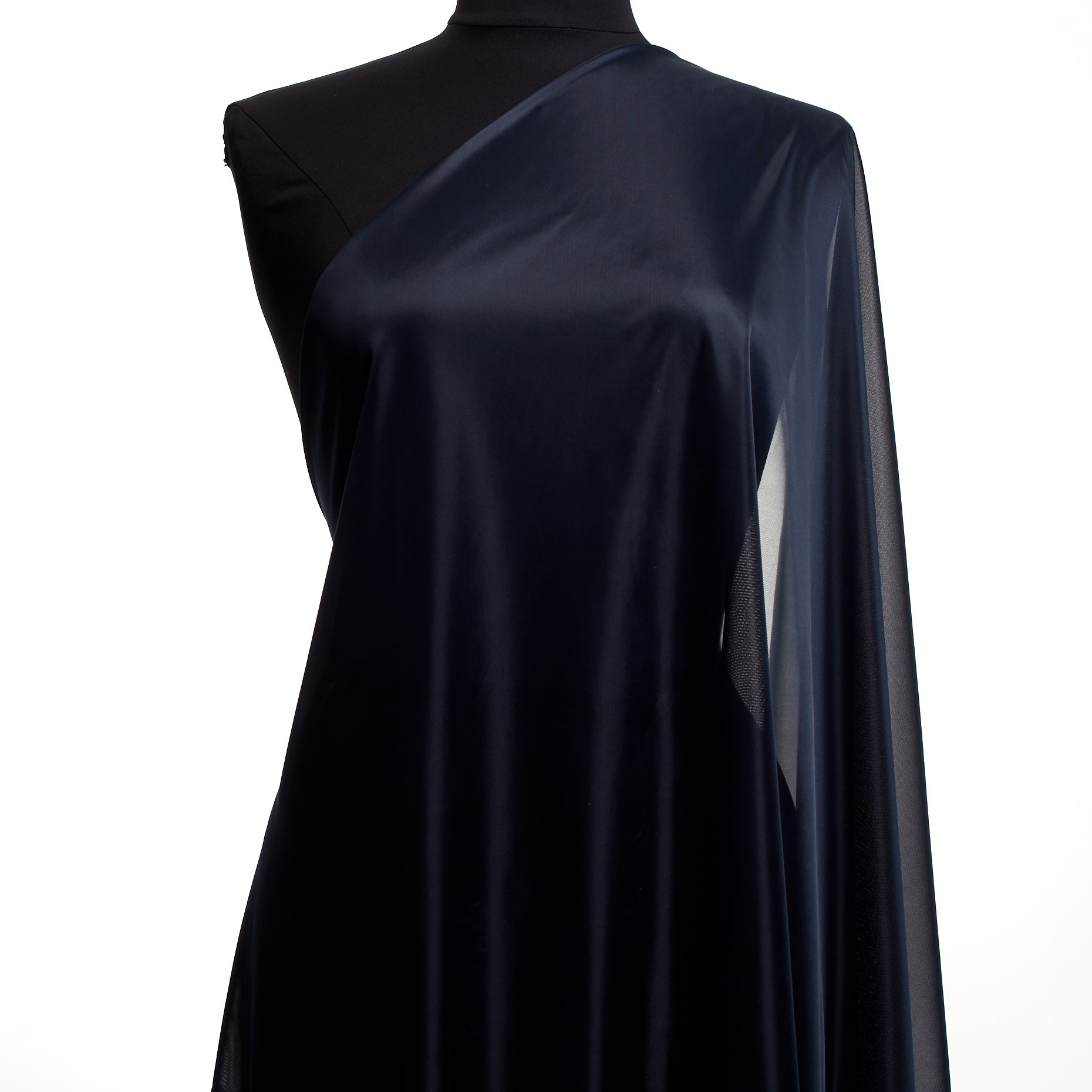 Charmeuse, Transparent, Raven Black (F000043660) - Schaufensterpuppe