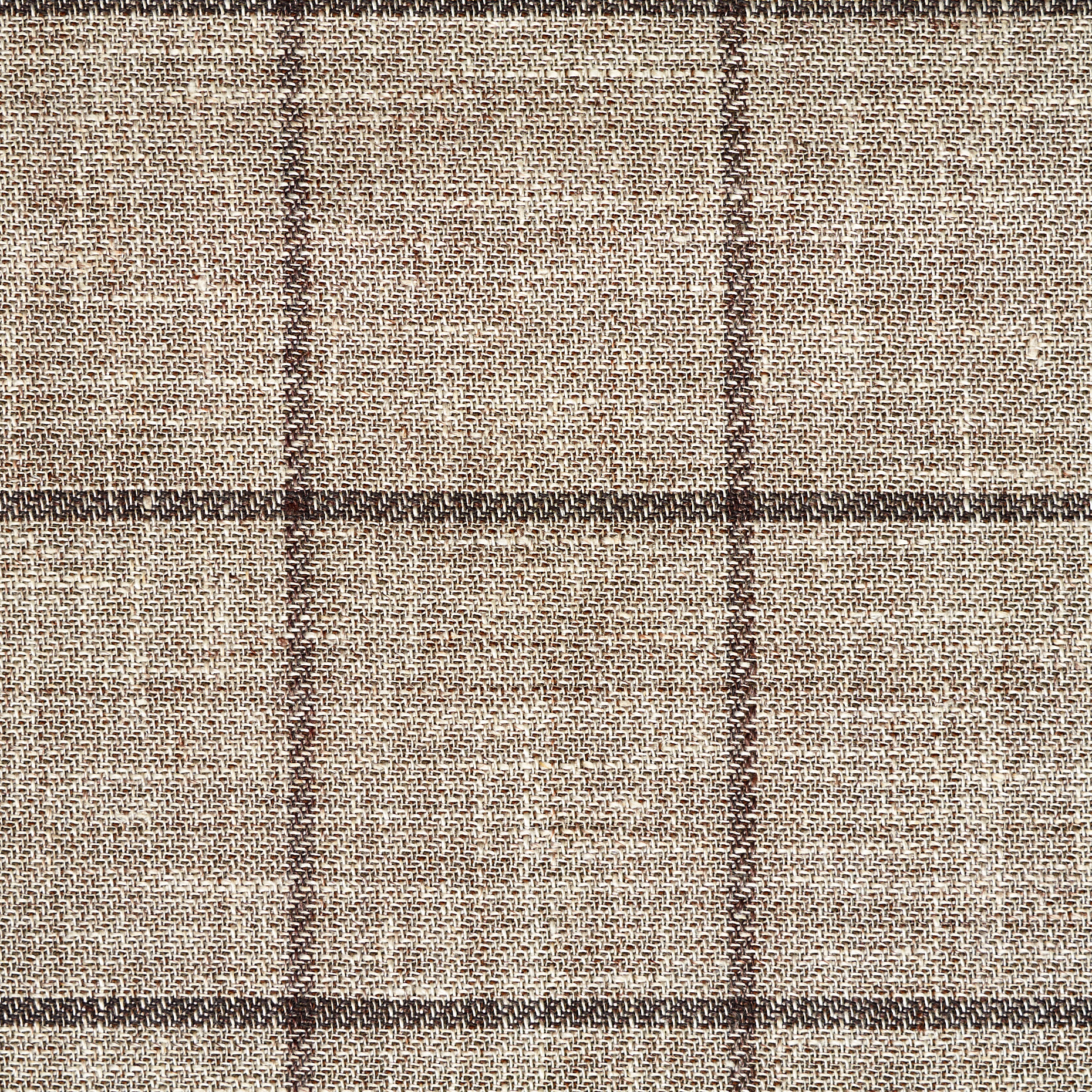 Лен, Шерсть Виргинская, Клетка, Cement (F000047941) - Ткань