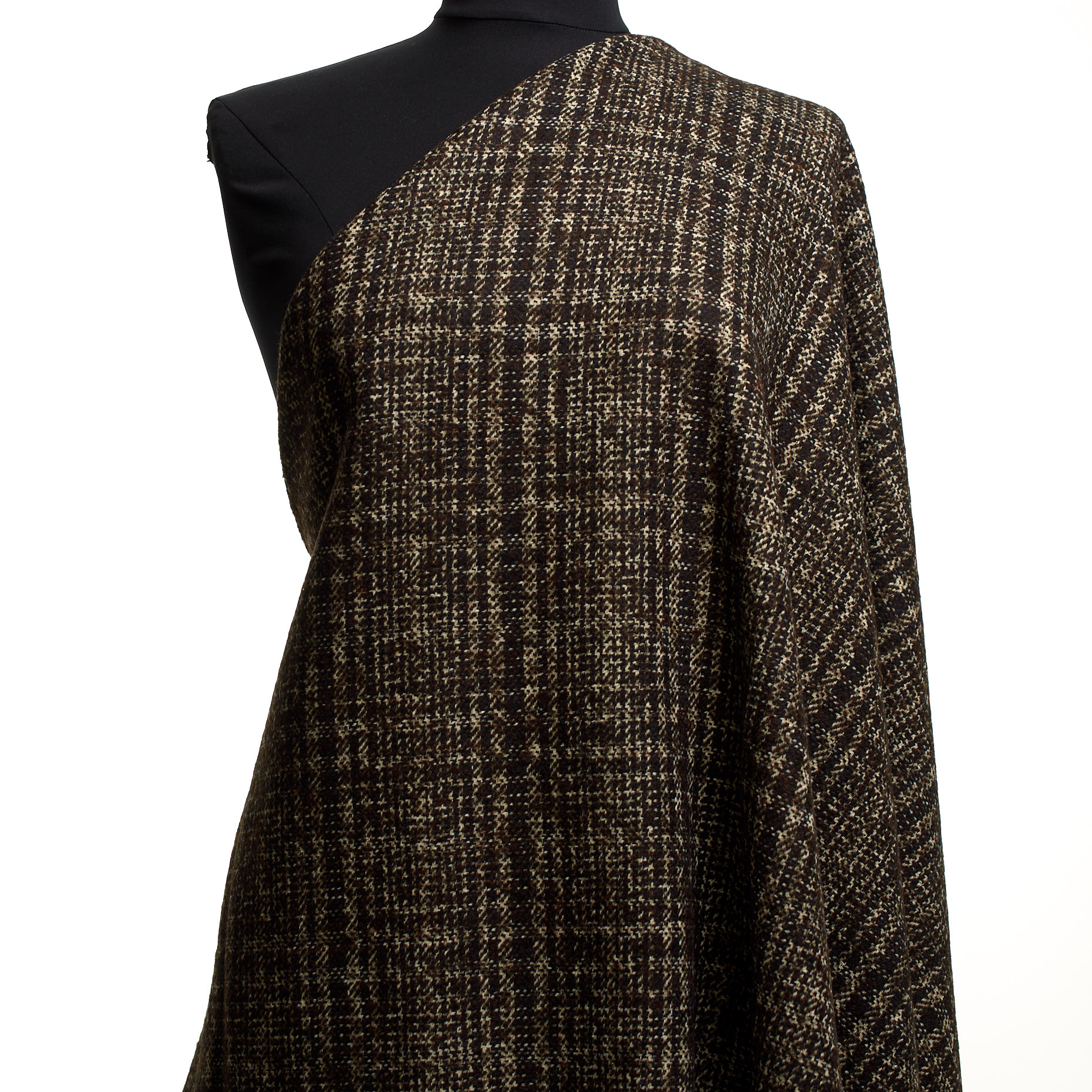 WOOL BLEND, CHECK, WALNUT (F000044522) - Mannequin