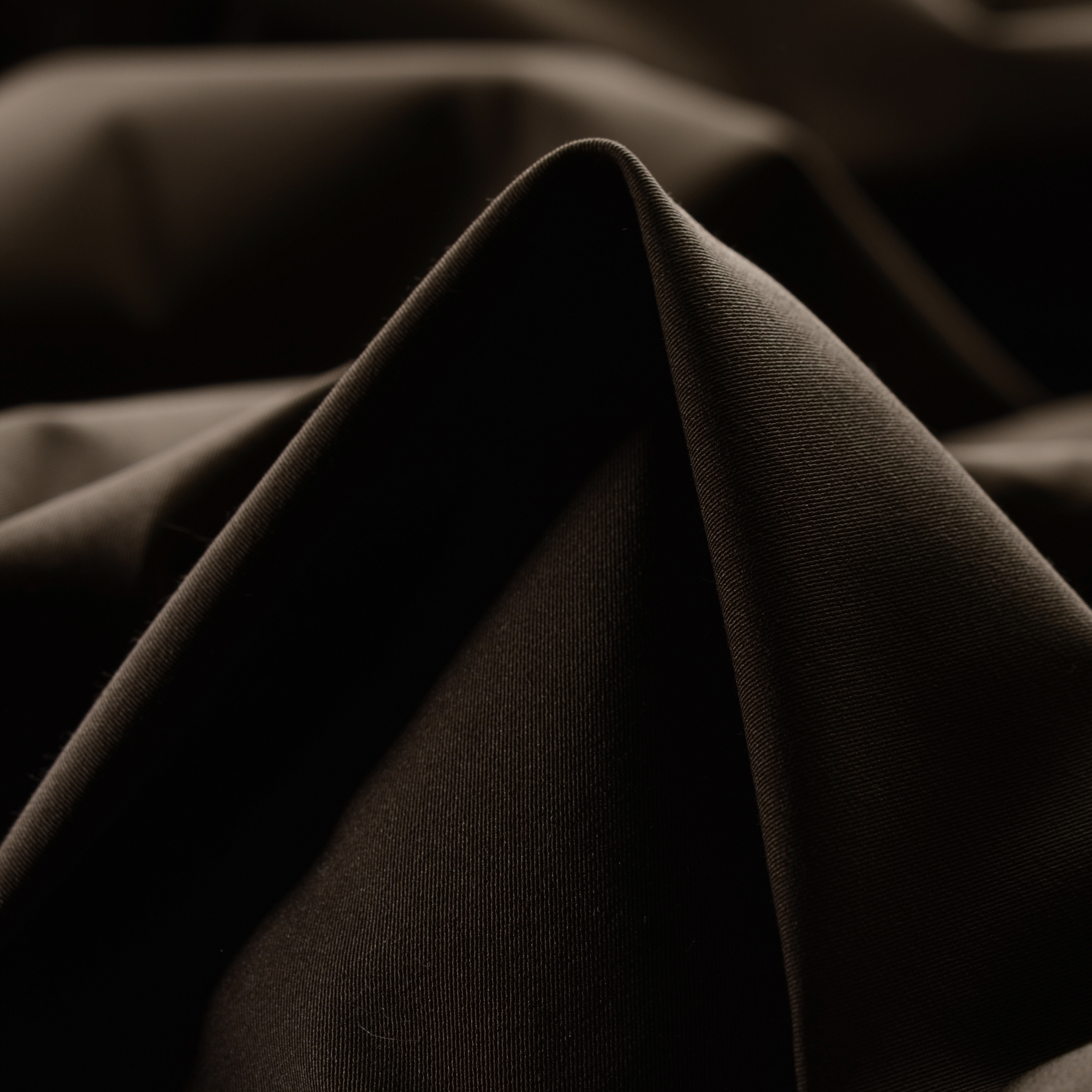 TWILL, COTTON BLEND, ELASTIC, FUDGE (F000016329)