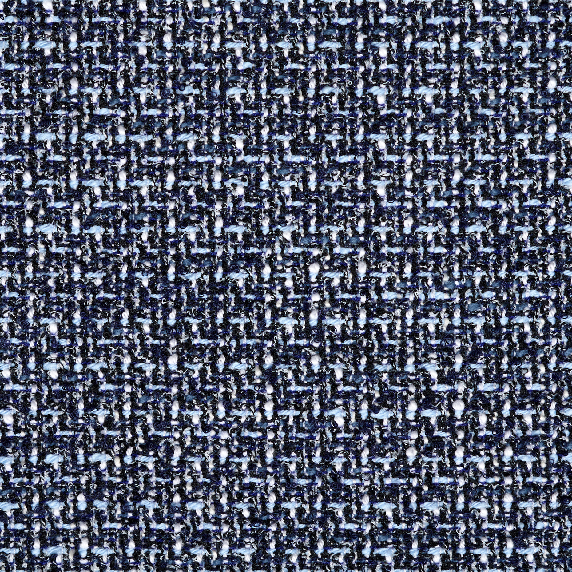 CHANEL, BOUCLÉ, COTTON BLEND, AIRY BLUE (F000047051) - Texture