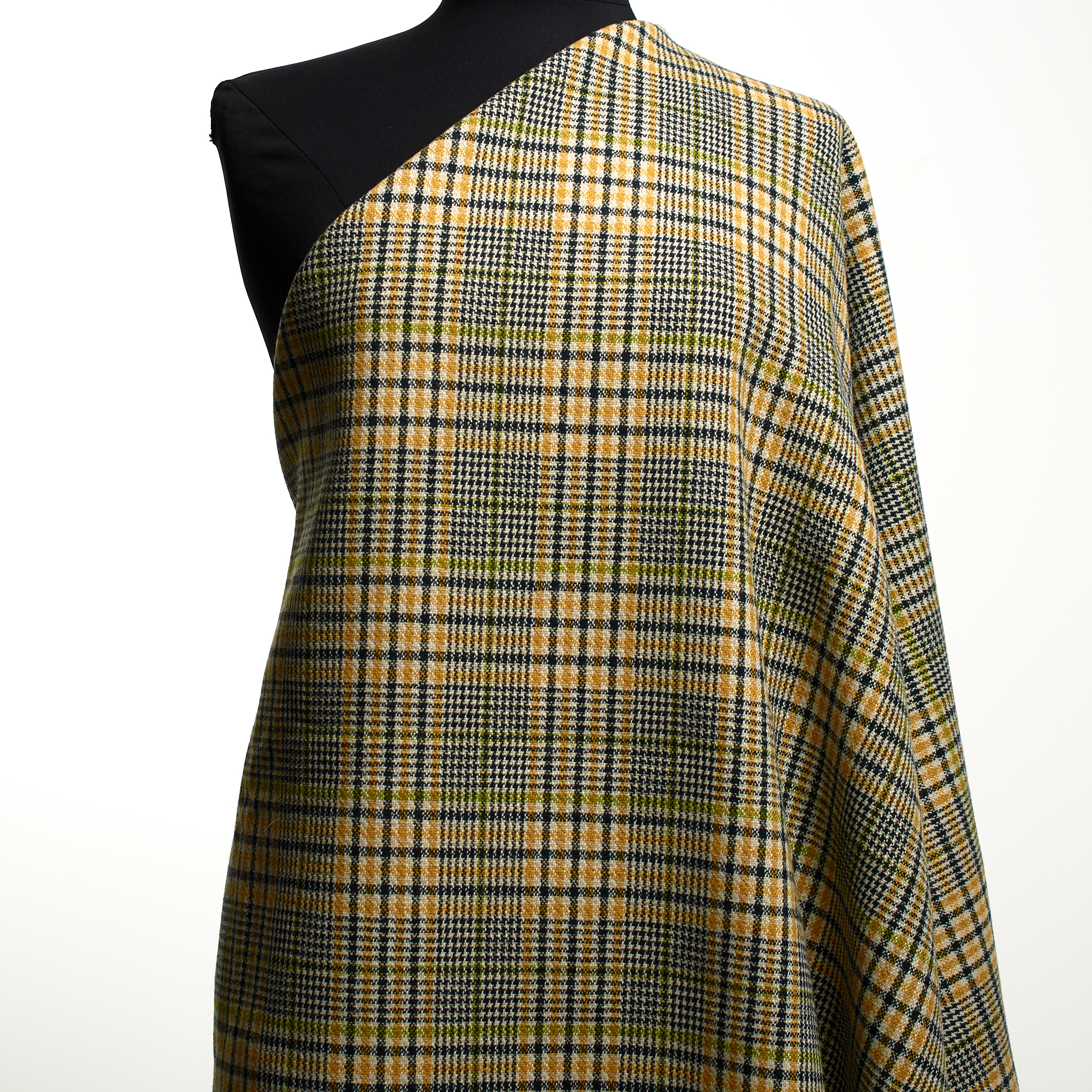 Wolle Mix, Glencheck, Nugget Gold&Deep Forest (F000035835) - Schaufensterpuppe