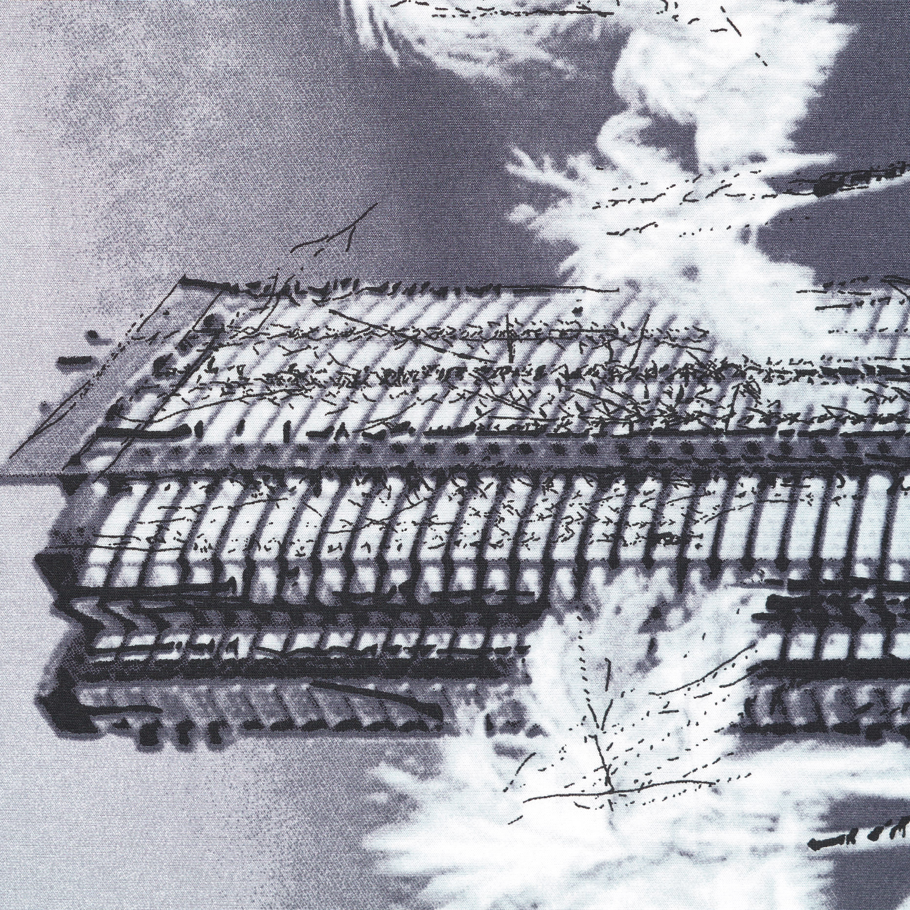 SILK, COTTON, PRINTED, CHISELED STONE (F000003199) - Texture