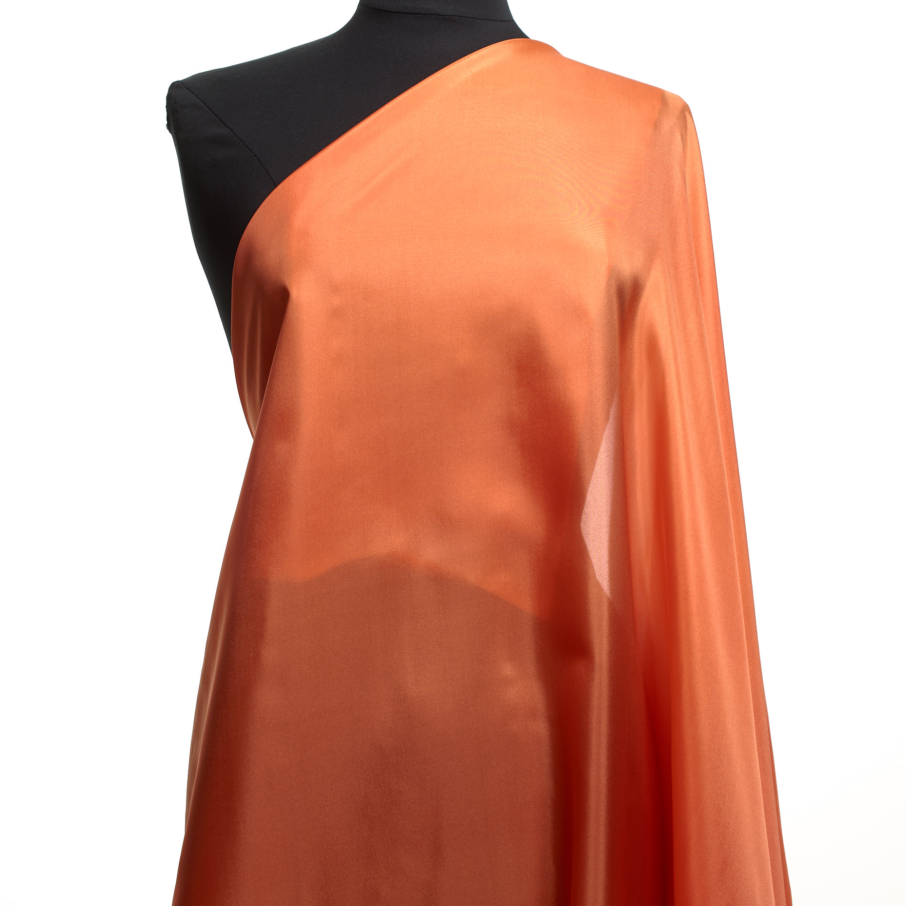 Chifón, Seda, Reluciente, Dusty Orange (F000035548) - Maniquí