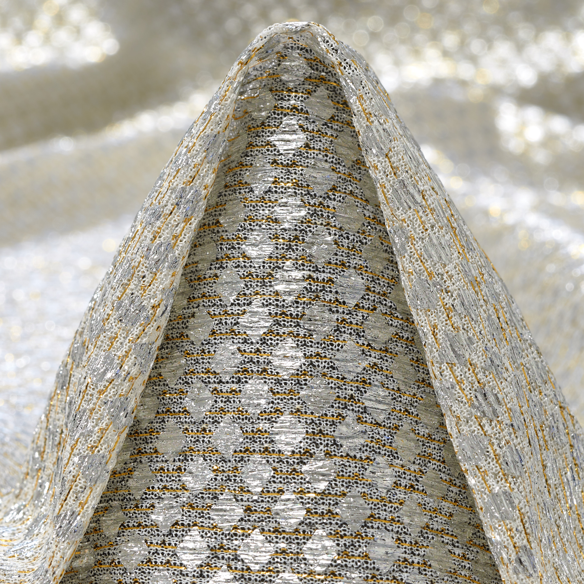 Jersey, Lúrex, Transparente, Snow White&Silver (F000048615)