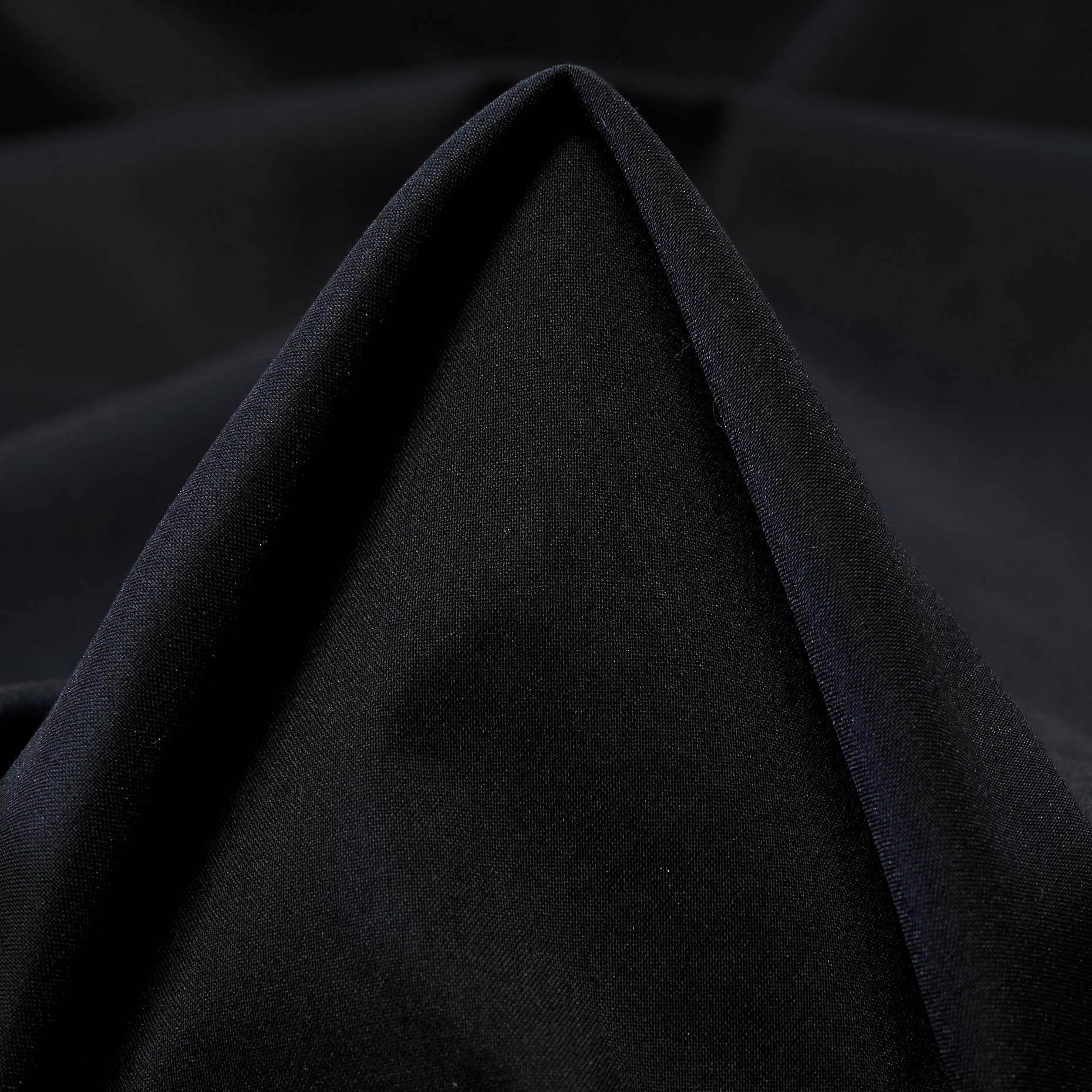 POPLIN, COTTON, ELASTIC, RAVEN BLACK (F000043470)