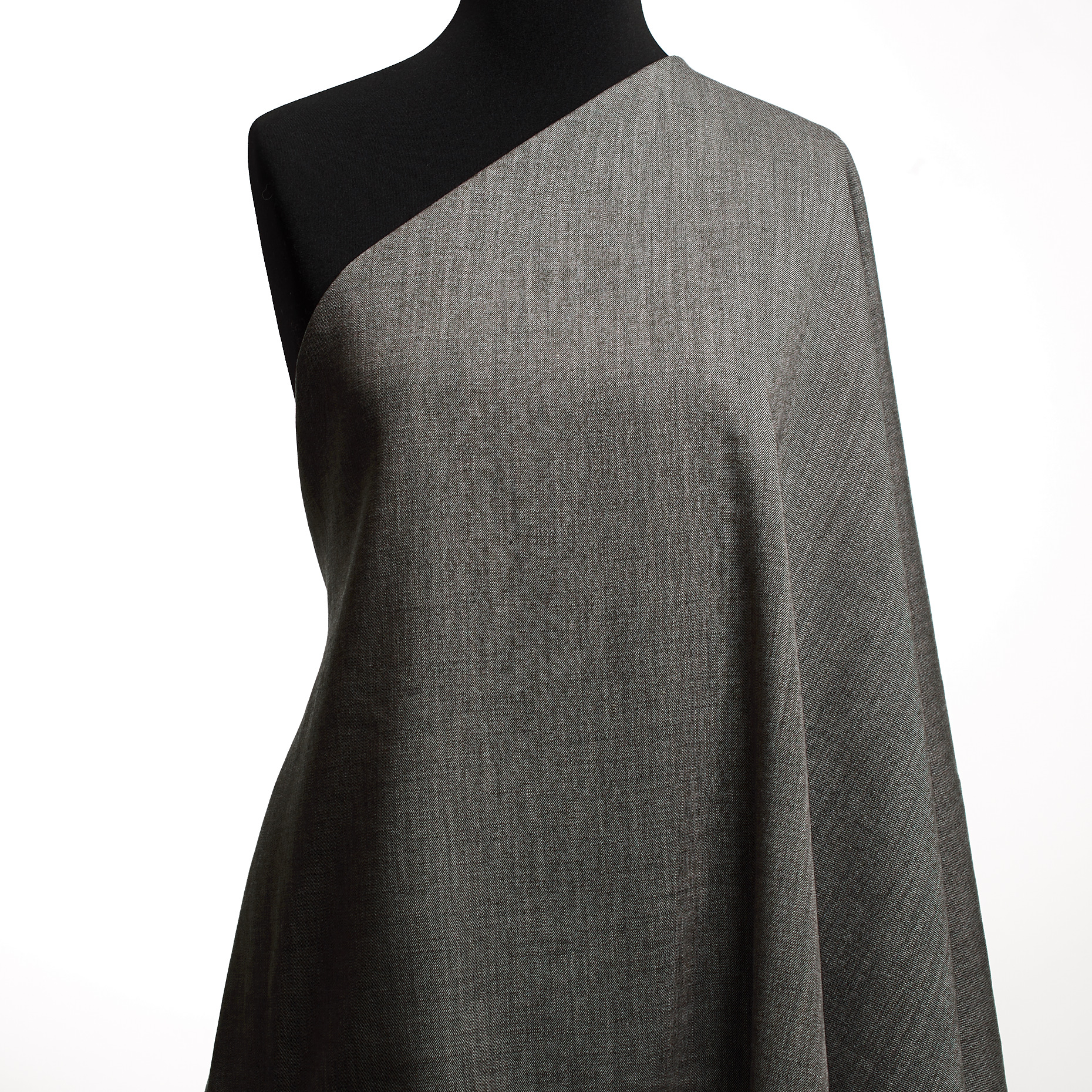 TWILL, VISCOSE, LINEN, SILVER BIRCH&JET BLACK (F000049138) - Mannequin