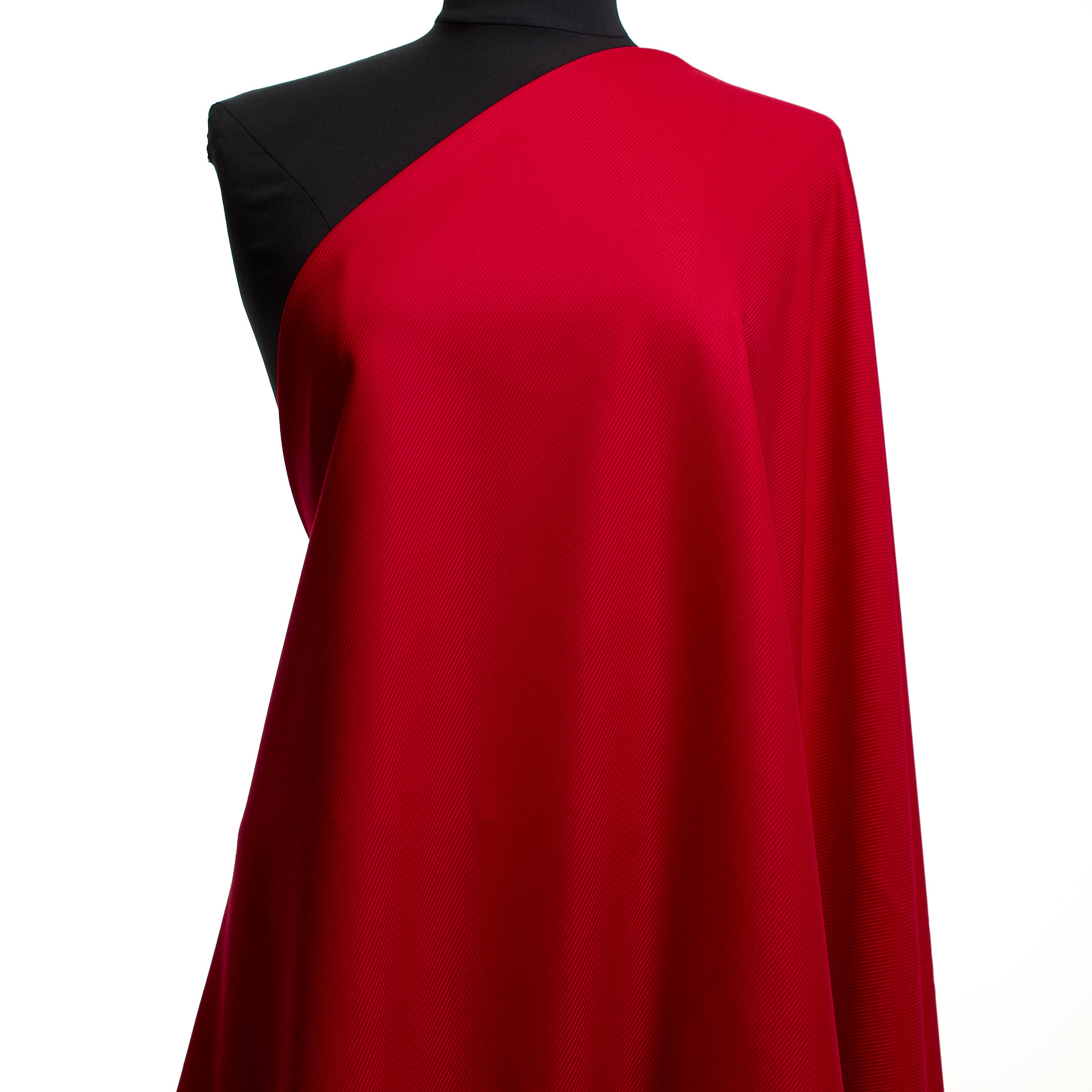 TWILL, VIRGIN WOOL, ELASTIC, TRUE RED (F000046292) - Mannequin