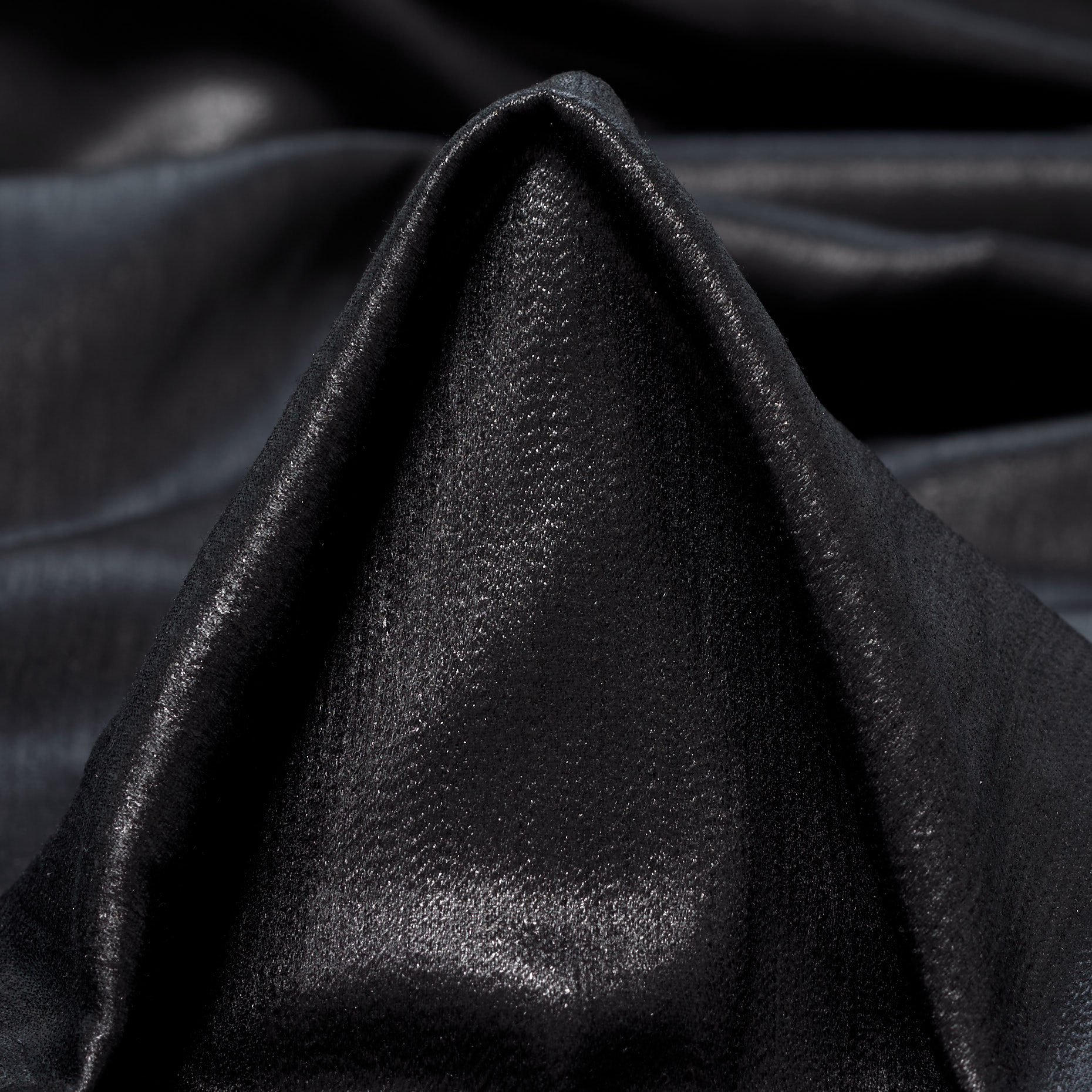 SATIN, COATED, JET BLACK (F000040741)