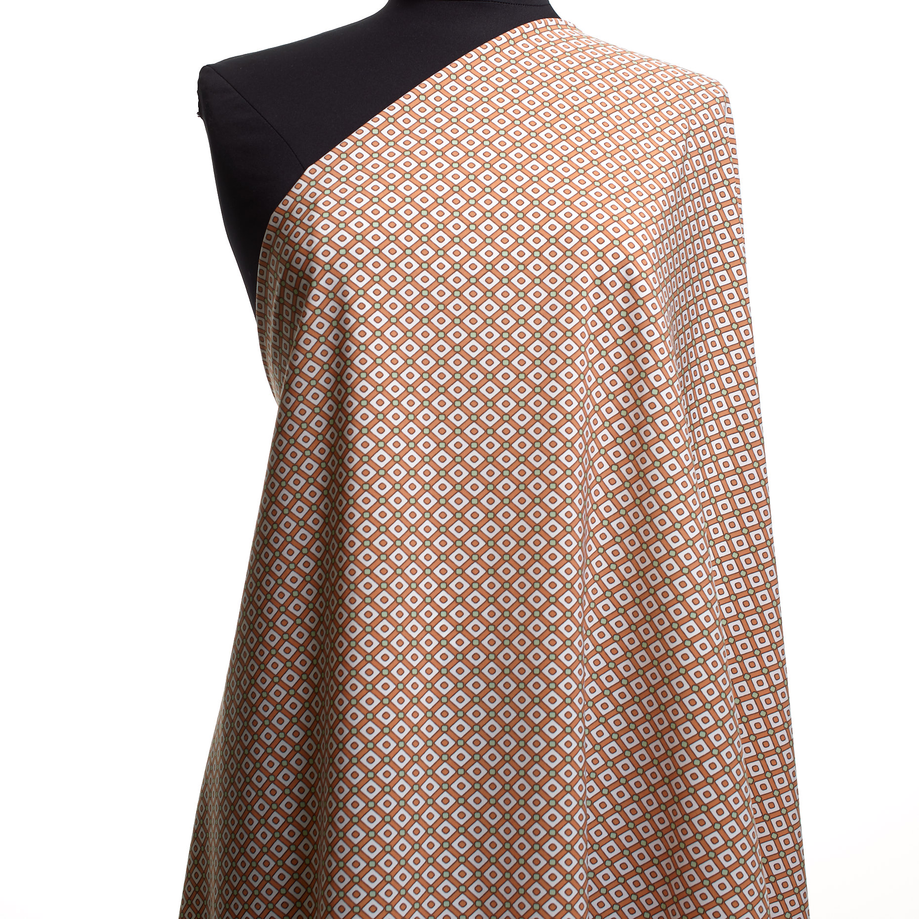 Techno Jersey, Stampato, Alta Elasticità, Shrimp (F000041311) - Manichino