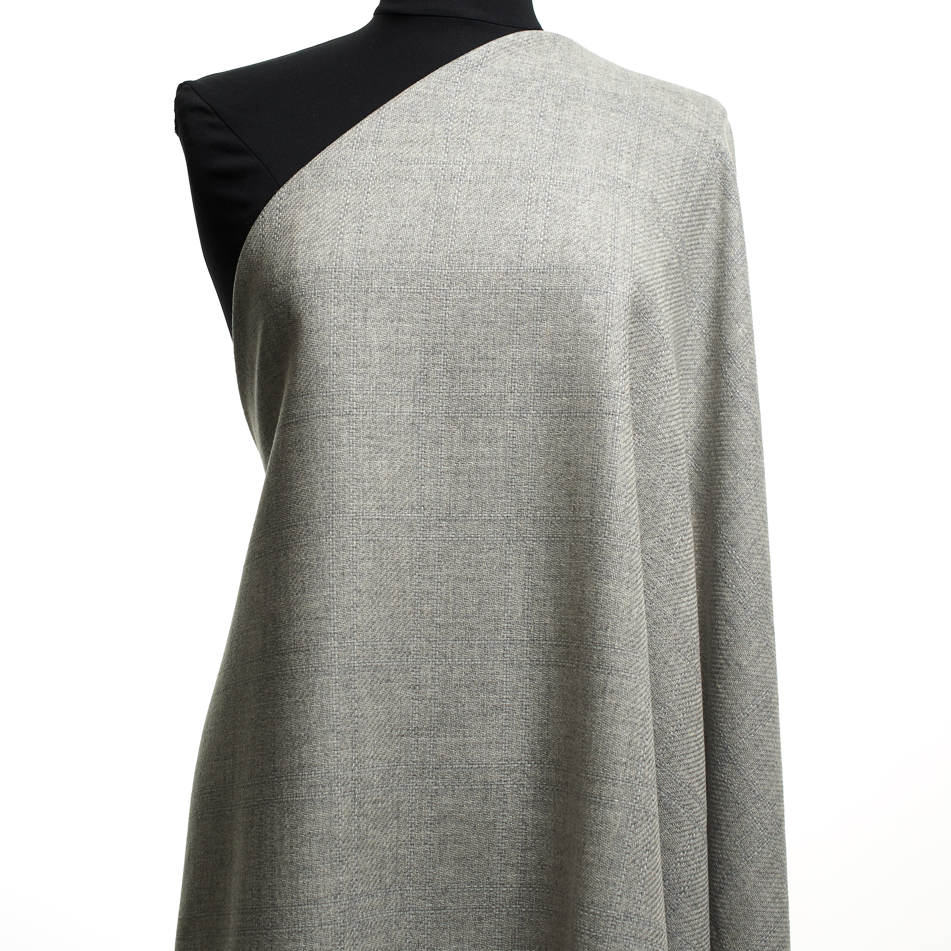 COTTON, VIRGIN WOOL, MELANGE, OPAL GRAY (F000047061) - Mannequin