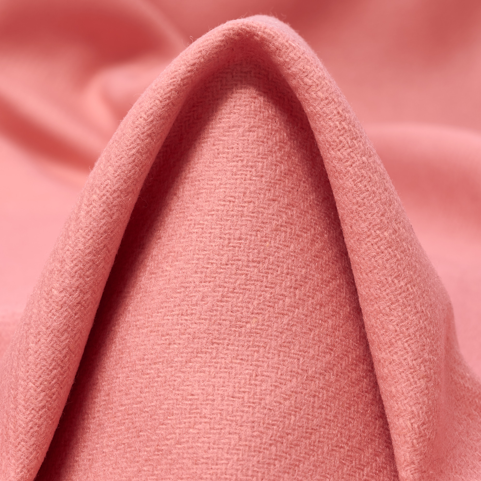 DOUBLE, BOILED WOOL, CASHMERE BLEND, FLAMINGO PINK (F000047034)