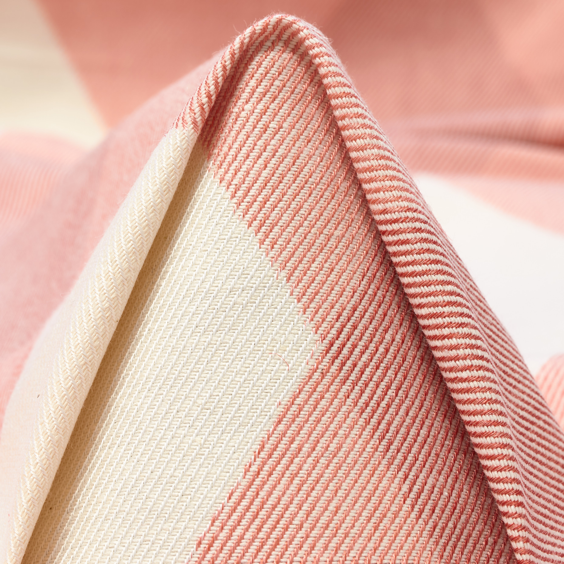 Твил, Хлопок, Клетка, Burnt Coral (F000048247)