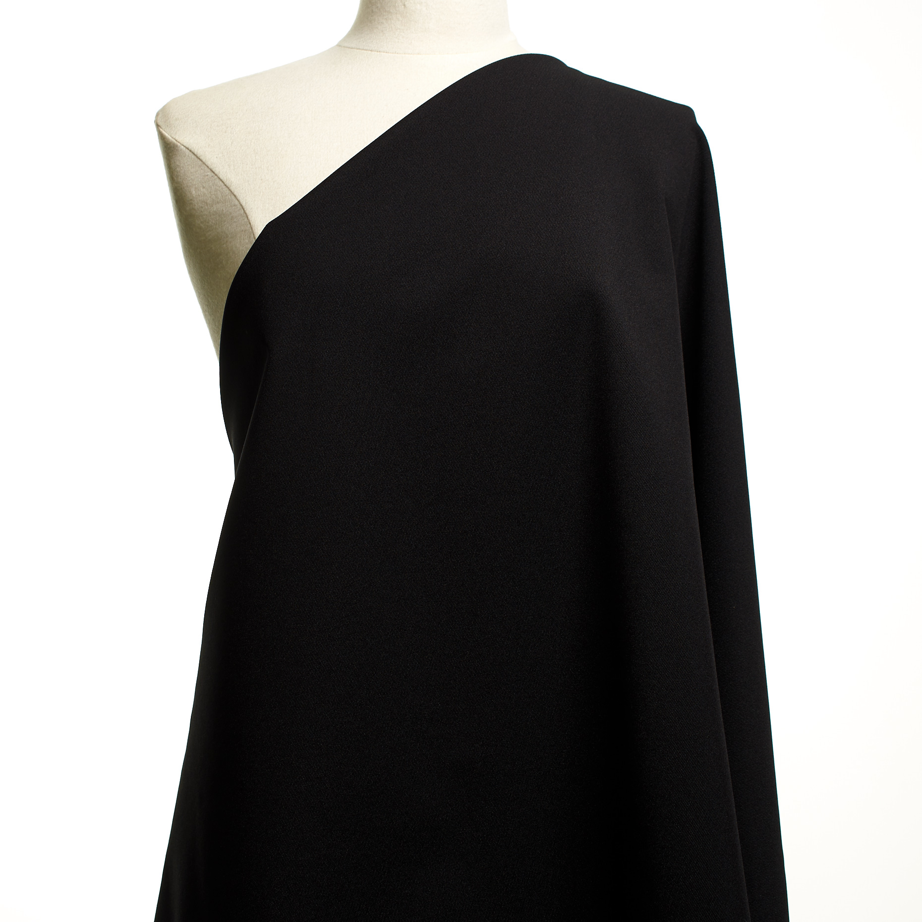Твил, Вискоза Смесовая, Стрейч, Jet Black (F000049276) - Манекен