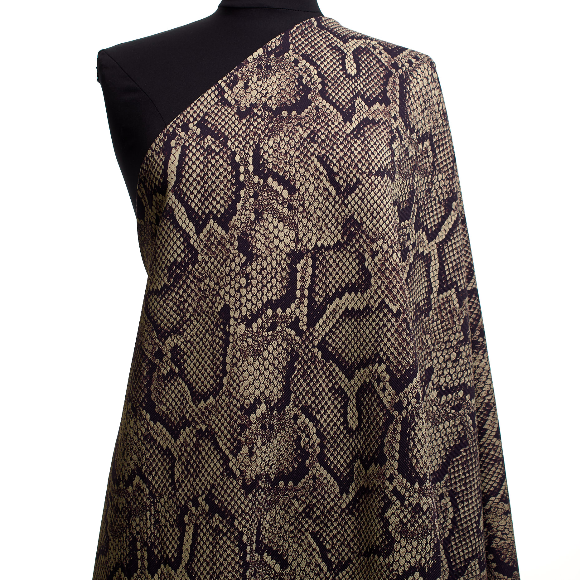 JERSEY, PRINTED, ANIMAL, VINTAGE KHAKI&DEEP PURPLE (F000043105) - Mannequin