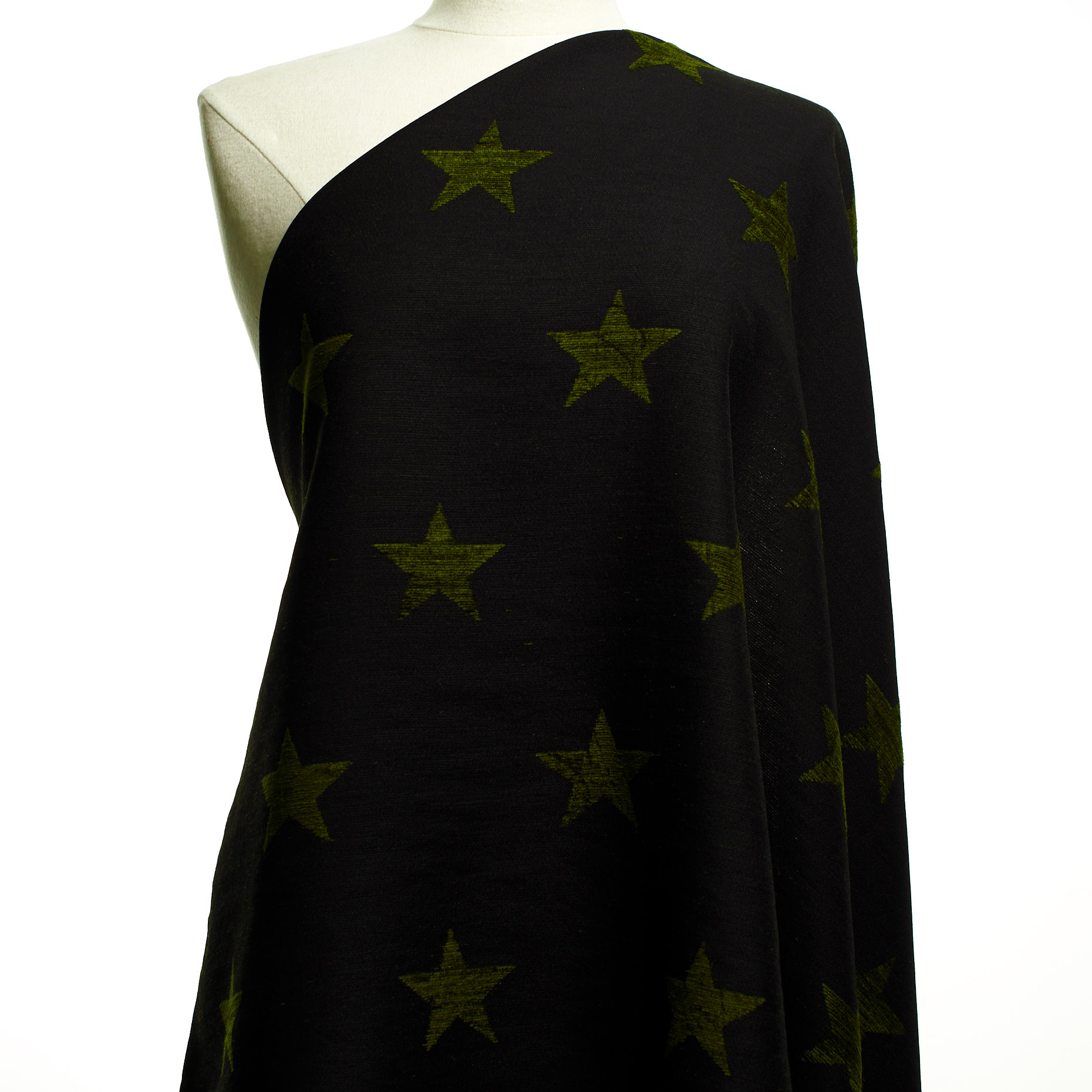 JACQUARD, CAPULET OLIVE&RAVEN BLACK (F000045313) - Mannequin