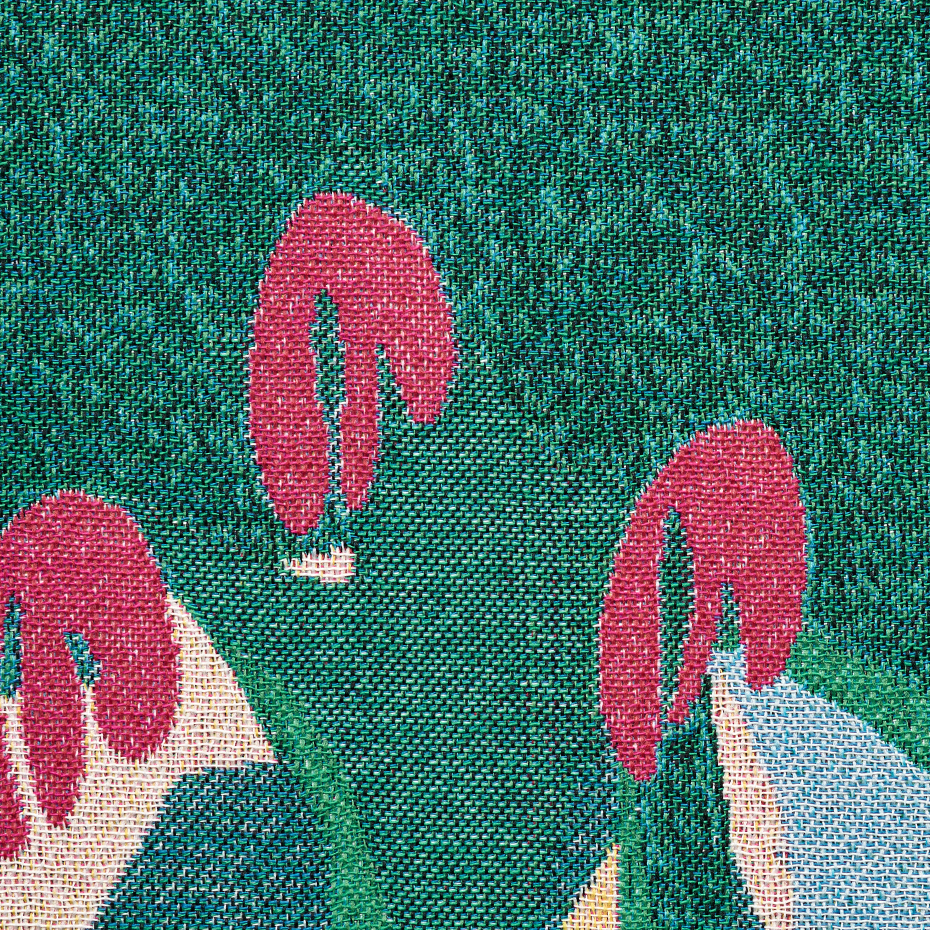 JACQUARD, COTTON, MAUI BLUE&CADMIUM GREEN (F000049606) - Texture