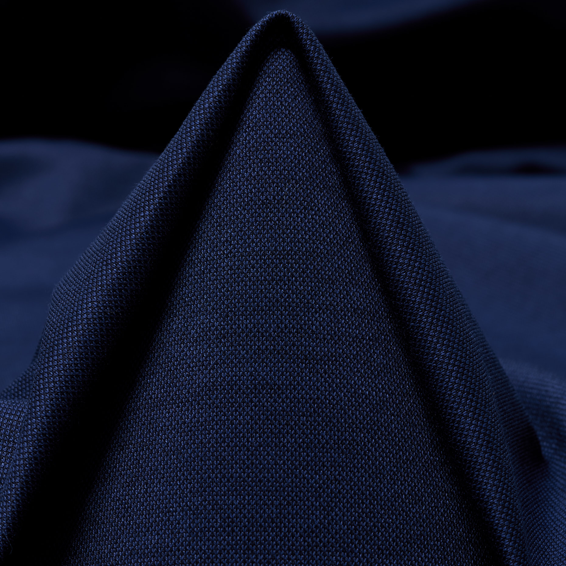 PIQUÉ, COTTON, BLUE DEPTHS (F000044933)