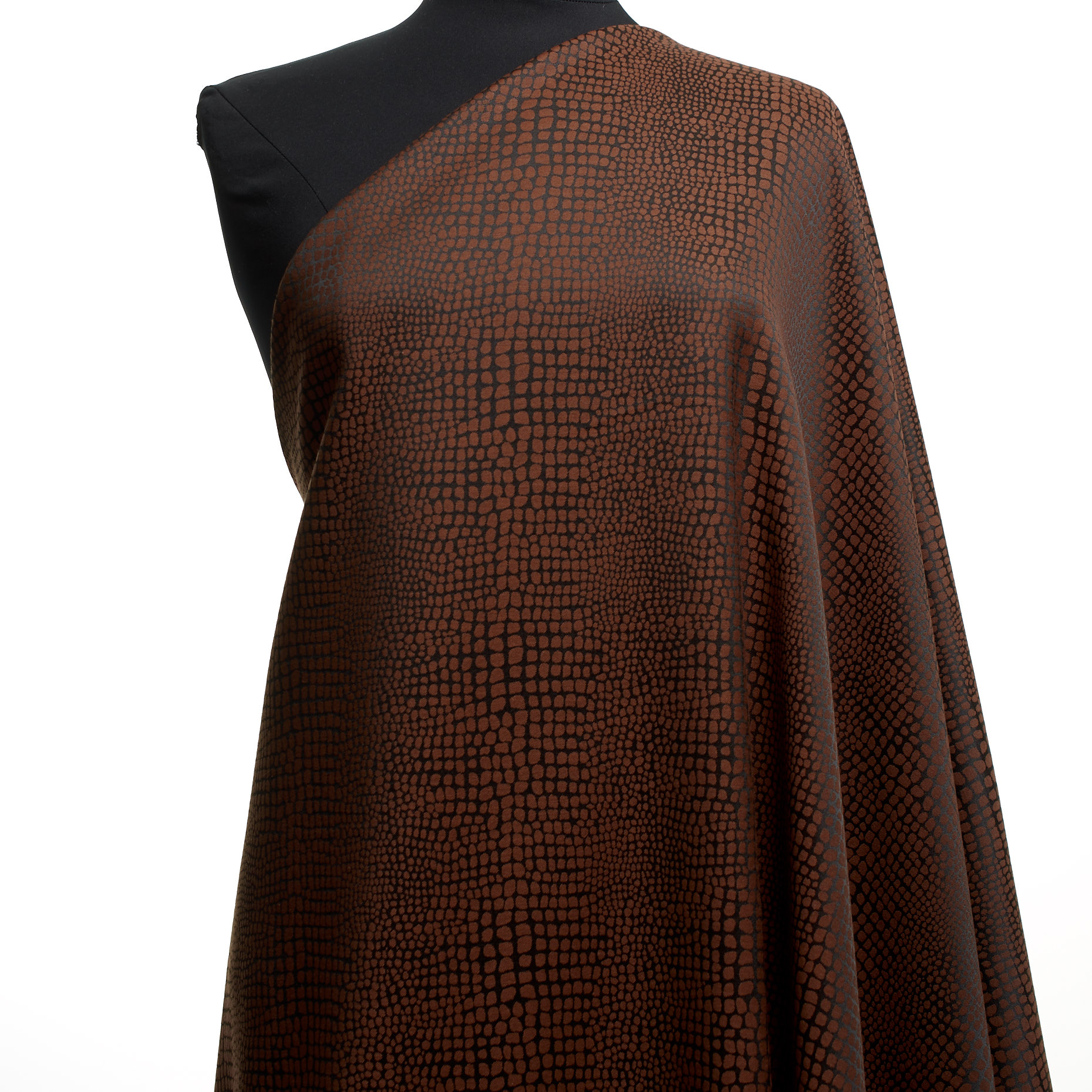 Jacquard, Baumwolle, Elastik, Maroon&Black (F000038403) - Schaufensterpuppe