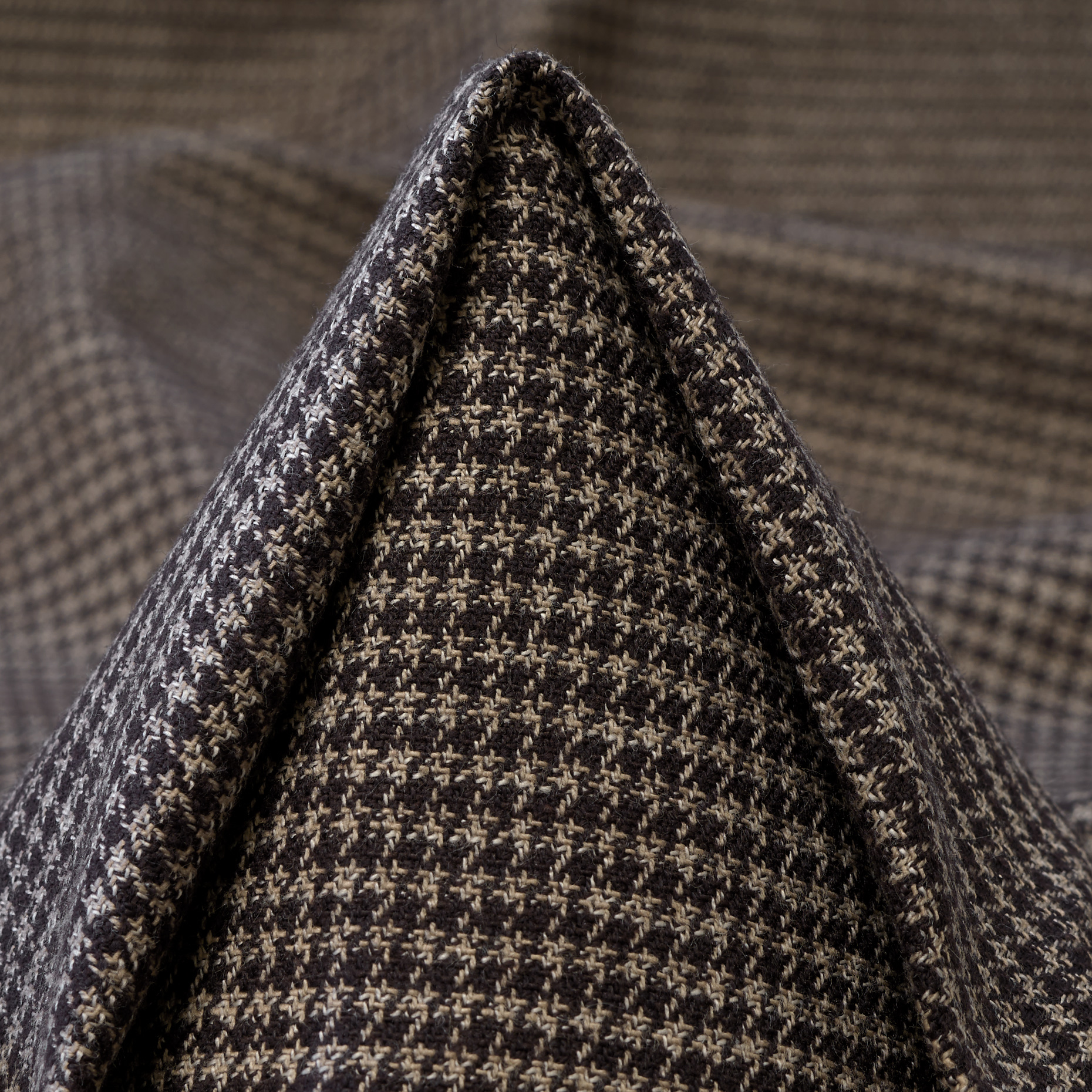 Cotone, Micro Design, Stretch, Black Olive