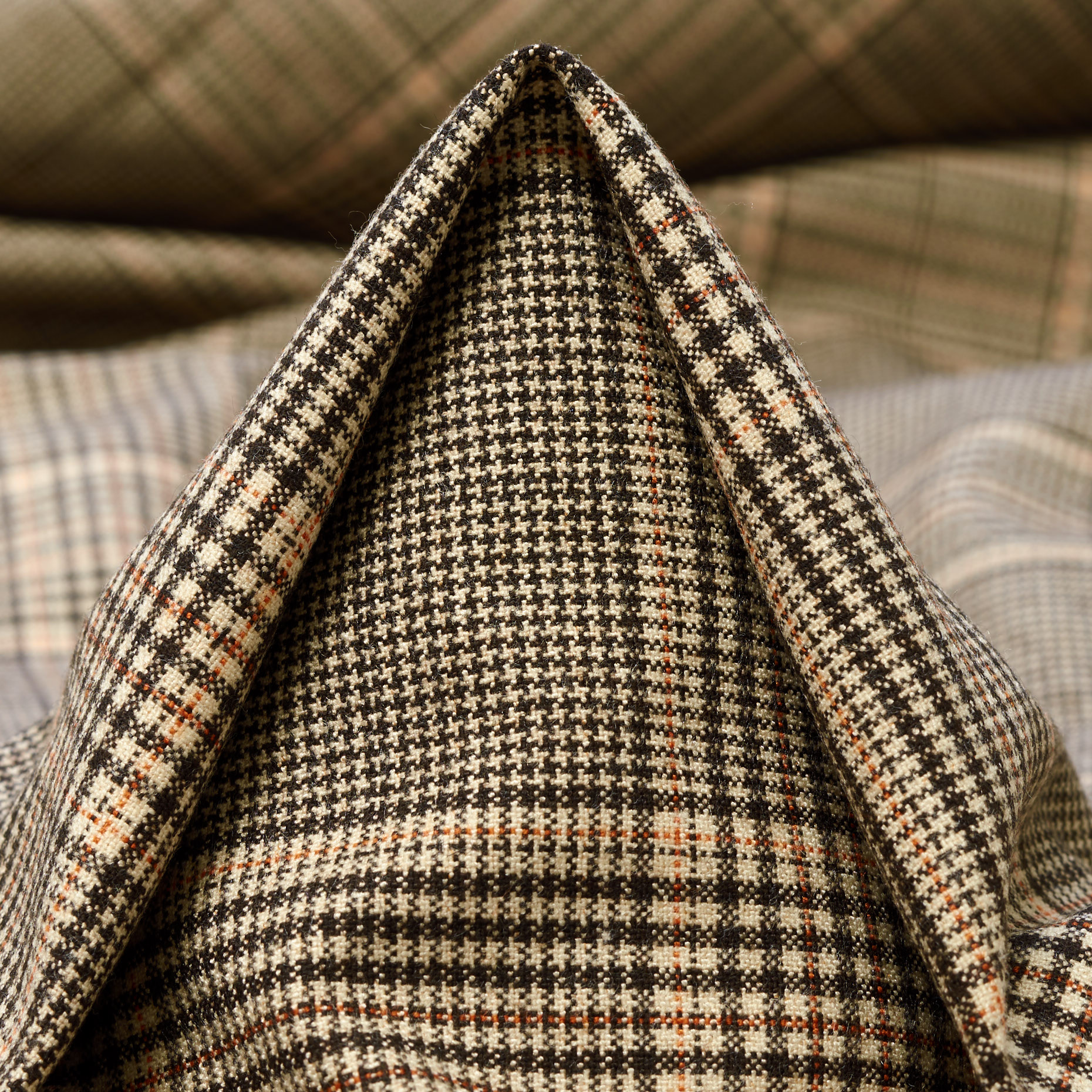 FLANNEL, VISCOSE BLEND, CHECK, CEMENT&RAVEN BLACK (F000040136)