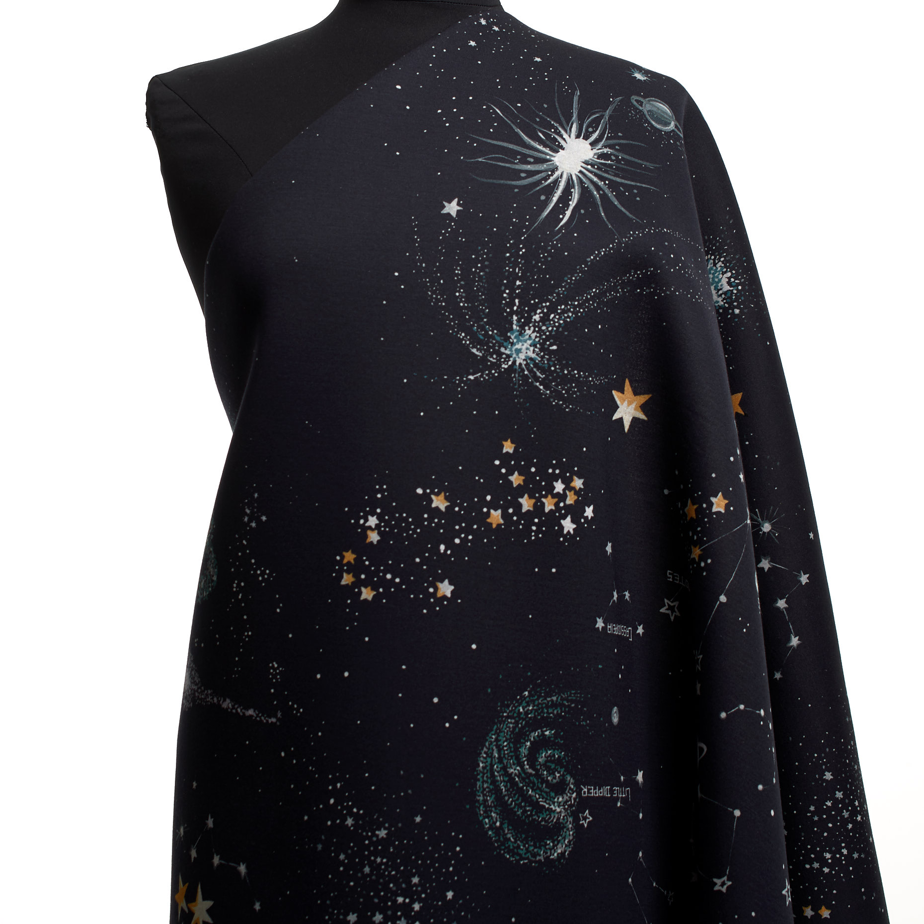 JERSEY, NEOPRENE, PRINTED, MIDNIGHT BLUE (F000038672) - Mannequin