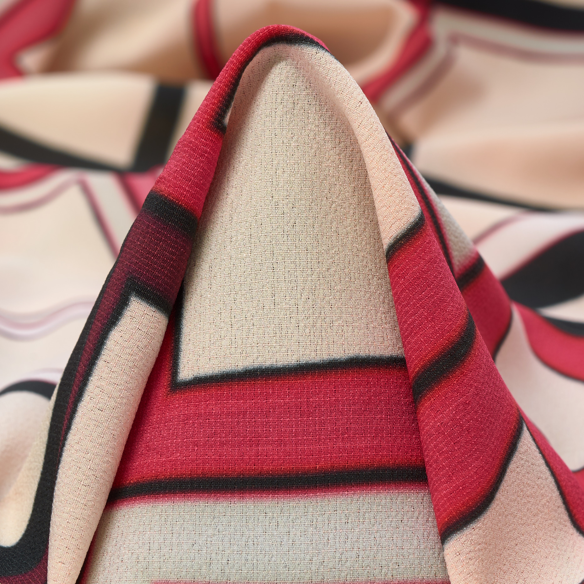 CRÊPE DE CHINE, PRINTED, MAUVE CHALK (F000031258)