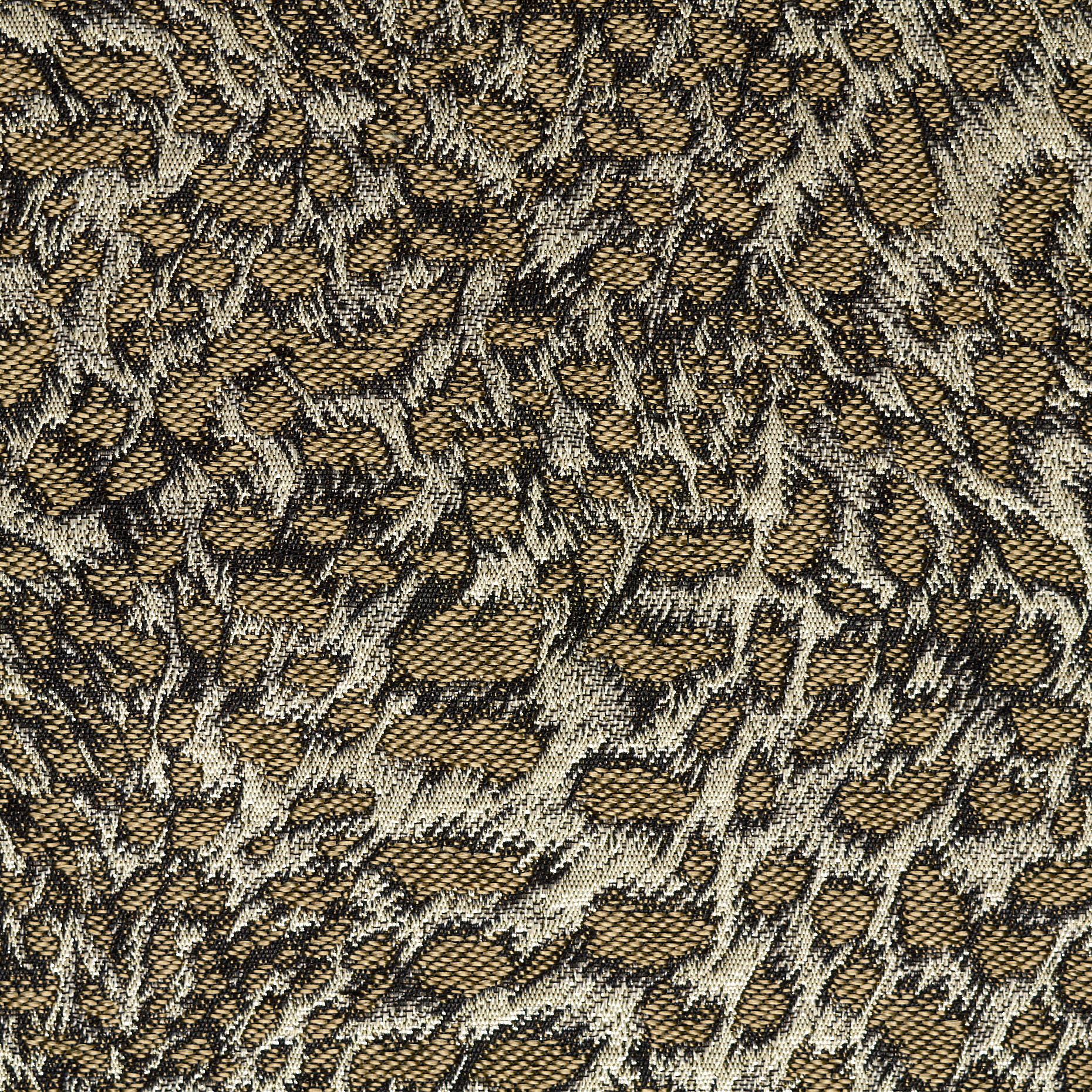 JACQUARD, COTTON BLEND, ANIMAL, PECAN PIE&ANTIQUE WHITE (P000004270) - Texture