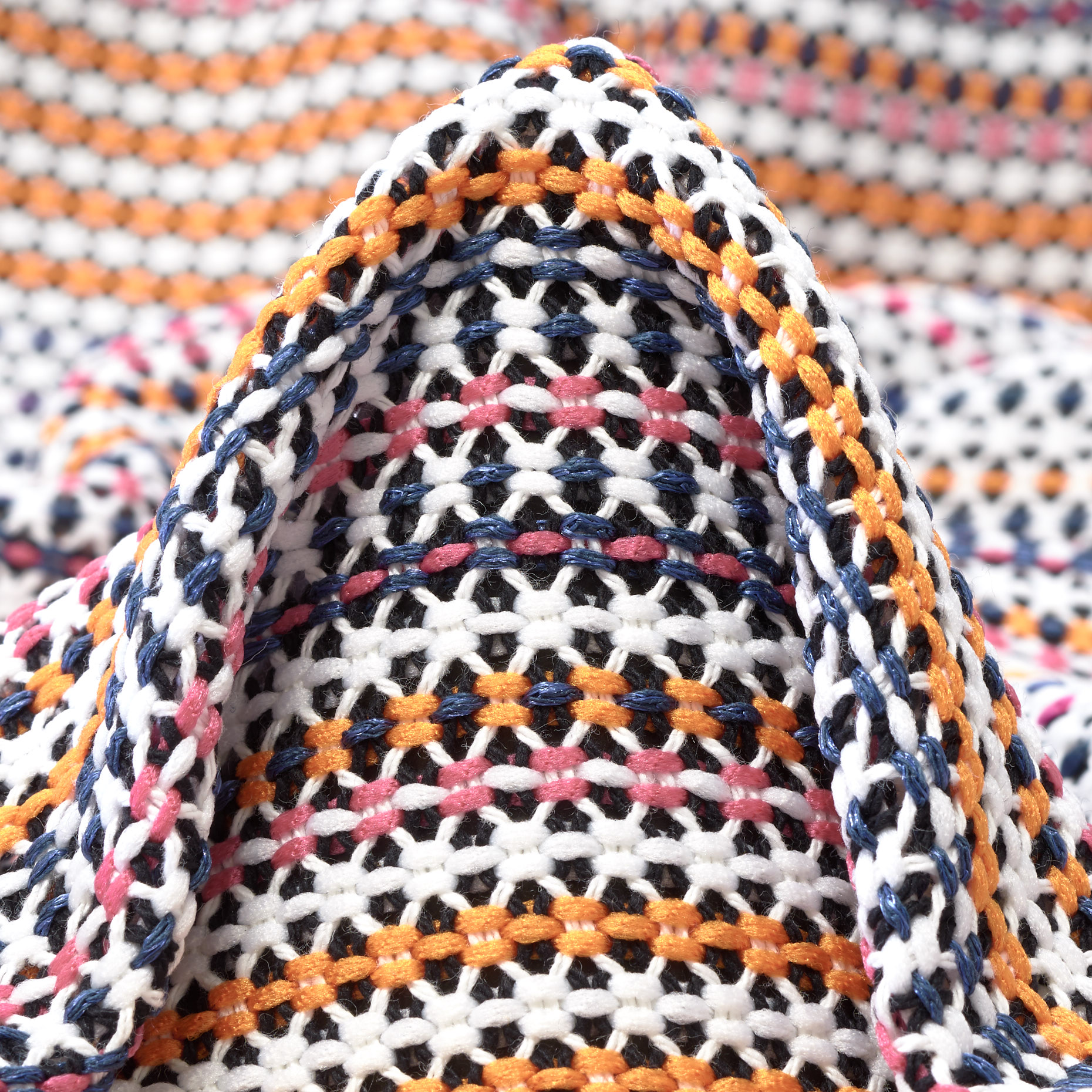 NET, COTTON BLEND, DUSTY ORANGE&SNOW WHITE (F000039786)