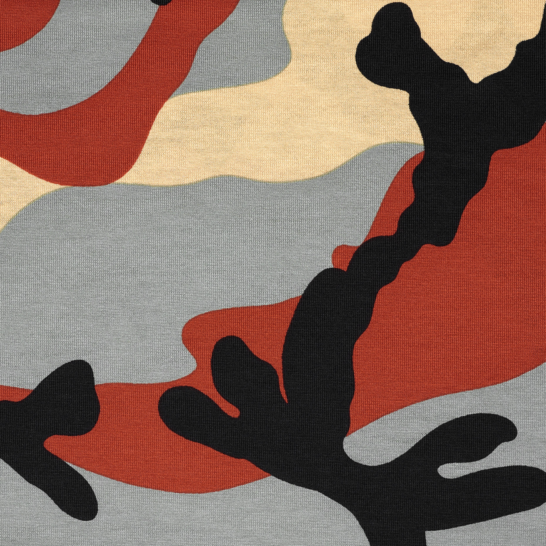 Одиночный Джерси, Хлопок, Камуфляж, Burnt Orange&Jade (F000038195) - Ткань