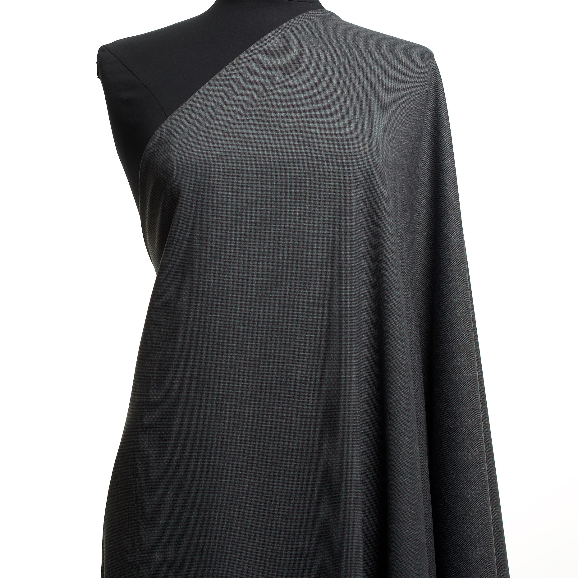 WOOL BLEND, ELASTIC, MICRO DESIGN, ANTHRACITE (F000037862) - Mannequin
