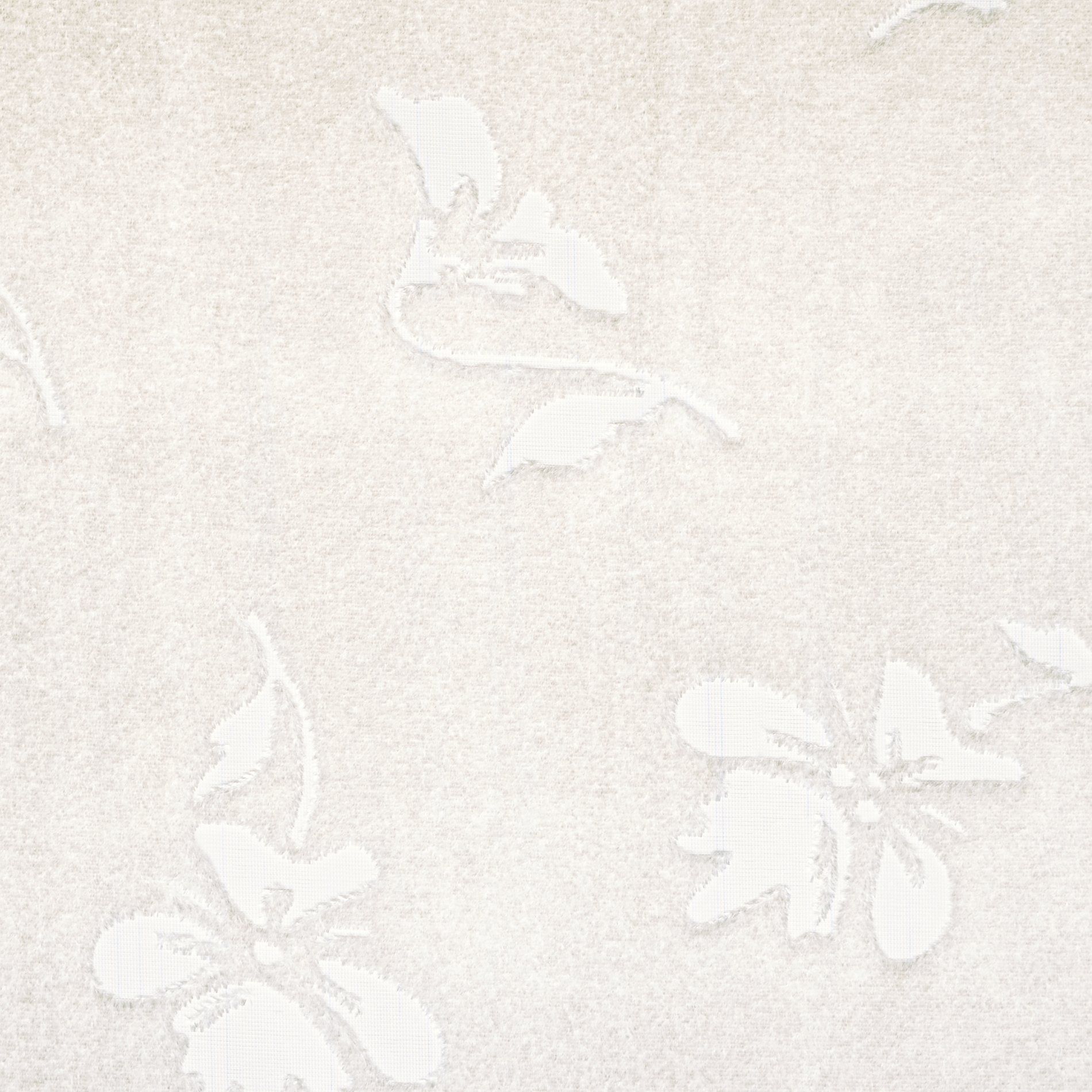 Devore, Viskose, Floral, Snow White (F000036211) - Gewebe