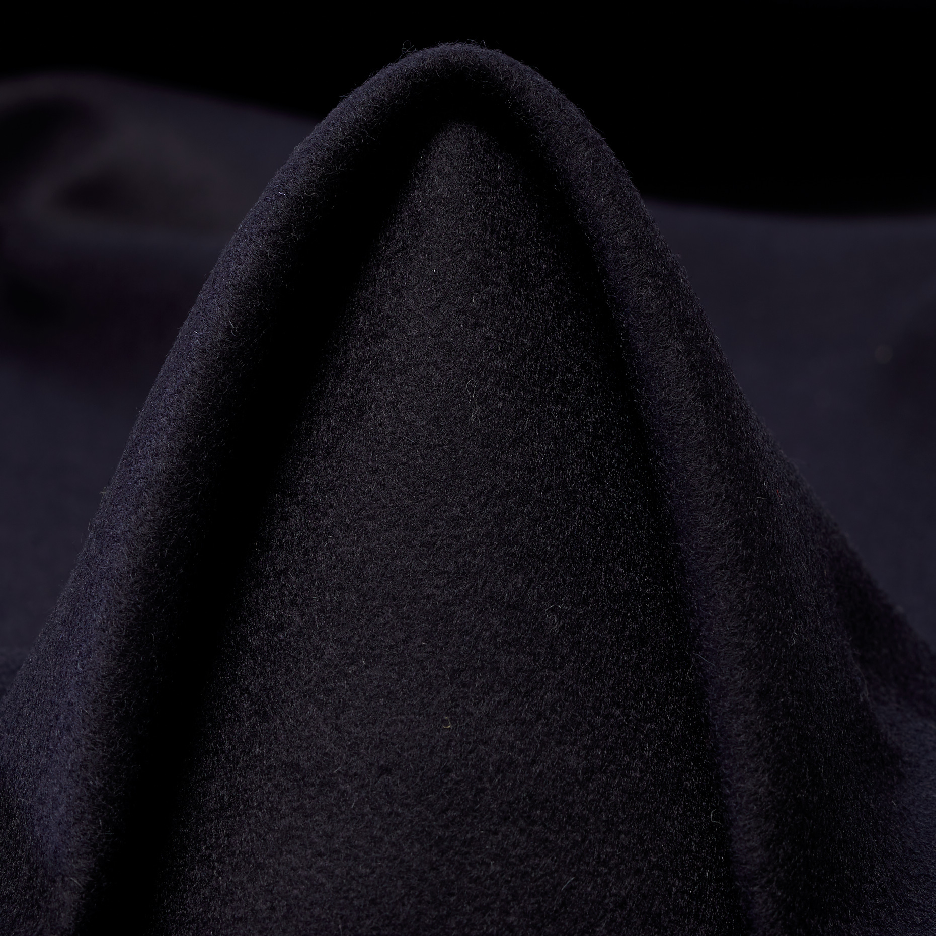 DRAP, VIRGIN WOOL, CASHMERE, JET BLACK (F000044029)