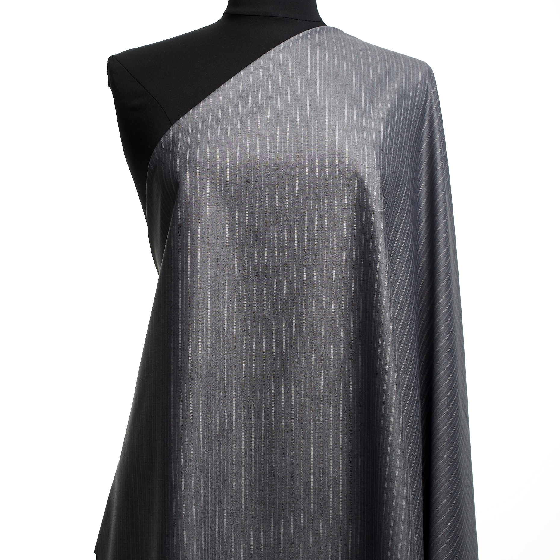 Viscosa, Stretch, Pinstripes, Monument (F000044276) - Manichino