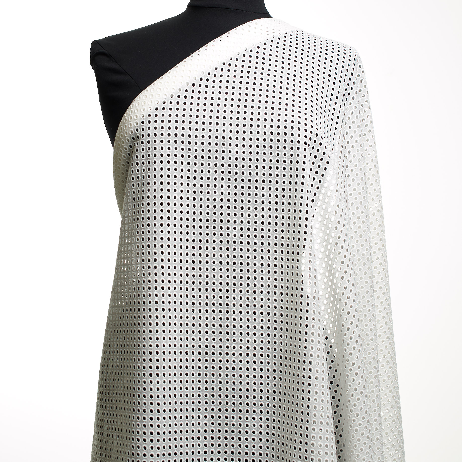 Koronka, Bawełna, Kropkowany, Snow White (F000046331) - Manekin