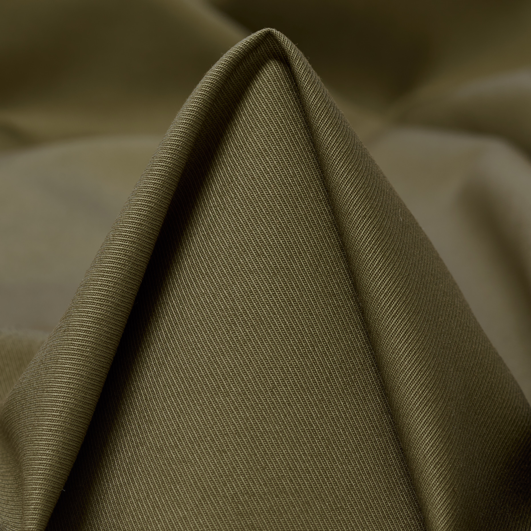 Sergé, Coton, Covert Green (F000012697)